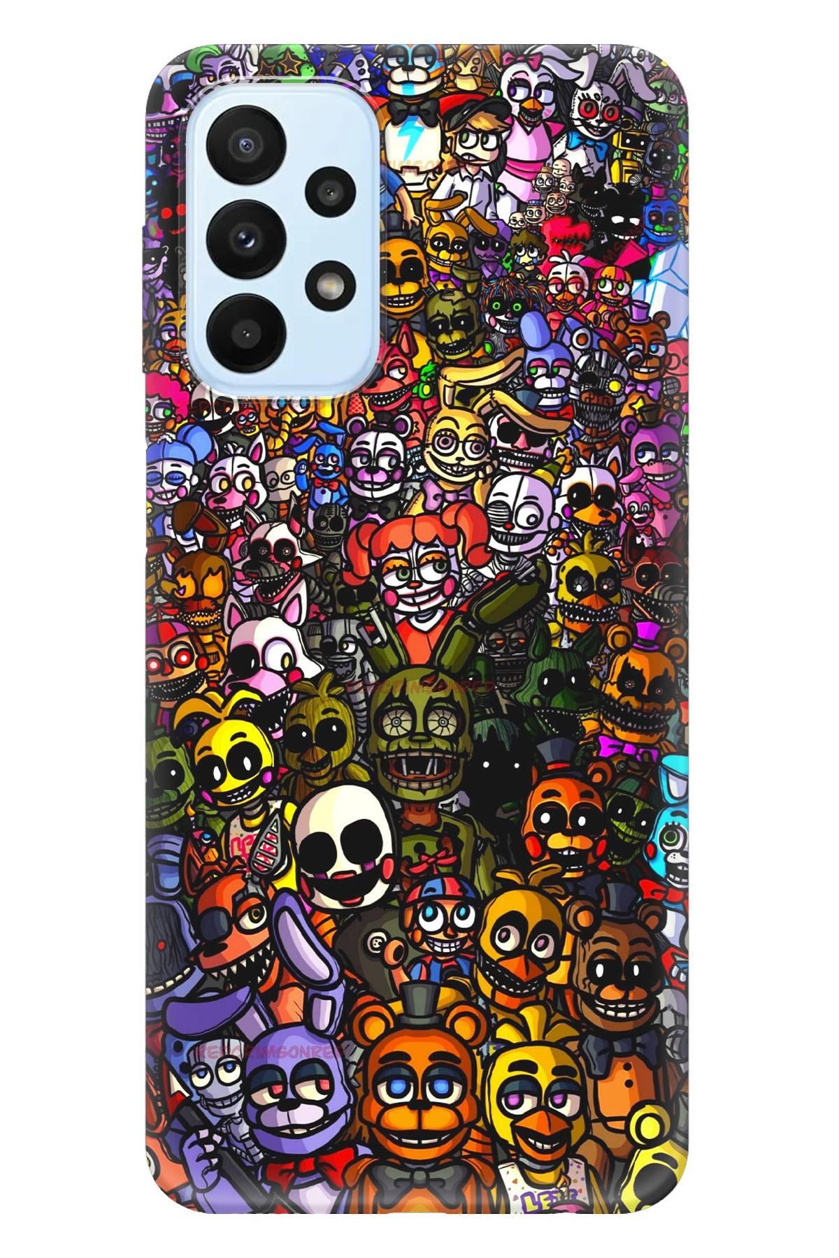 Lopard Samsung Galaxy A52S Renkli Kılıf Covers 20 FNaF Wallpaper Colorful