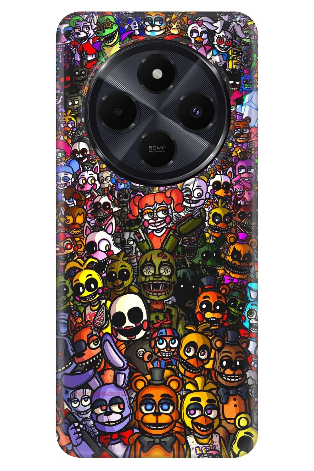 Lopard Xiaomi Redmi 14C 4G Renkli Kılıf Covers 20 FNaF Wallpaper Colorful