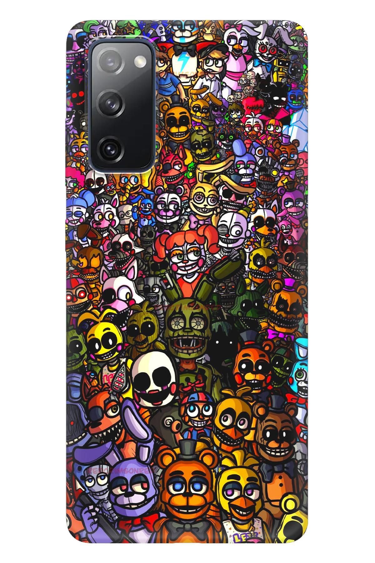 Lopard Samsung Galaxy S20 Renkli Kılıf Covers 20 FNaF Wallpaper Colorful