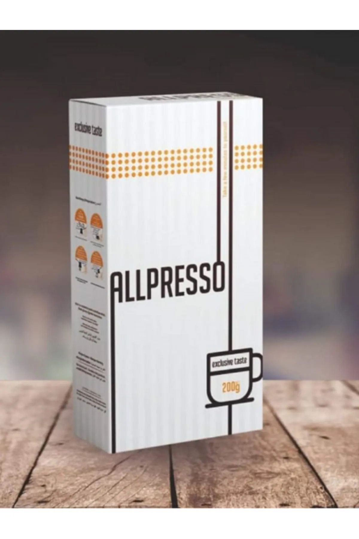 ALLPRESSO 2'li Paket Coffee 200 gram (TELVESİZ KAHVE) 200, Toplam 400 gram