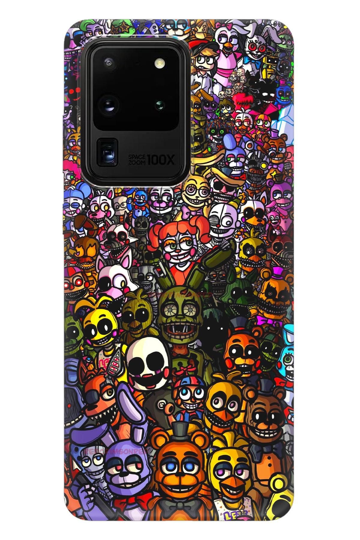 Lopard Samsung Galaxy S20 Ultra Renkli Kılıf Covers 20 FNaF Wallpaper Colorful