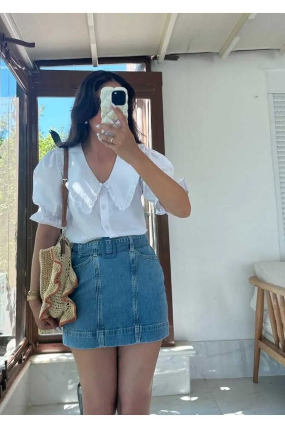 Alsor Düğmeli bebe yaka gömlek