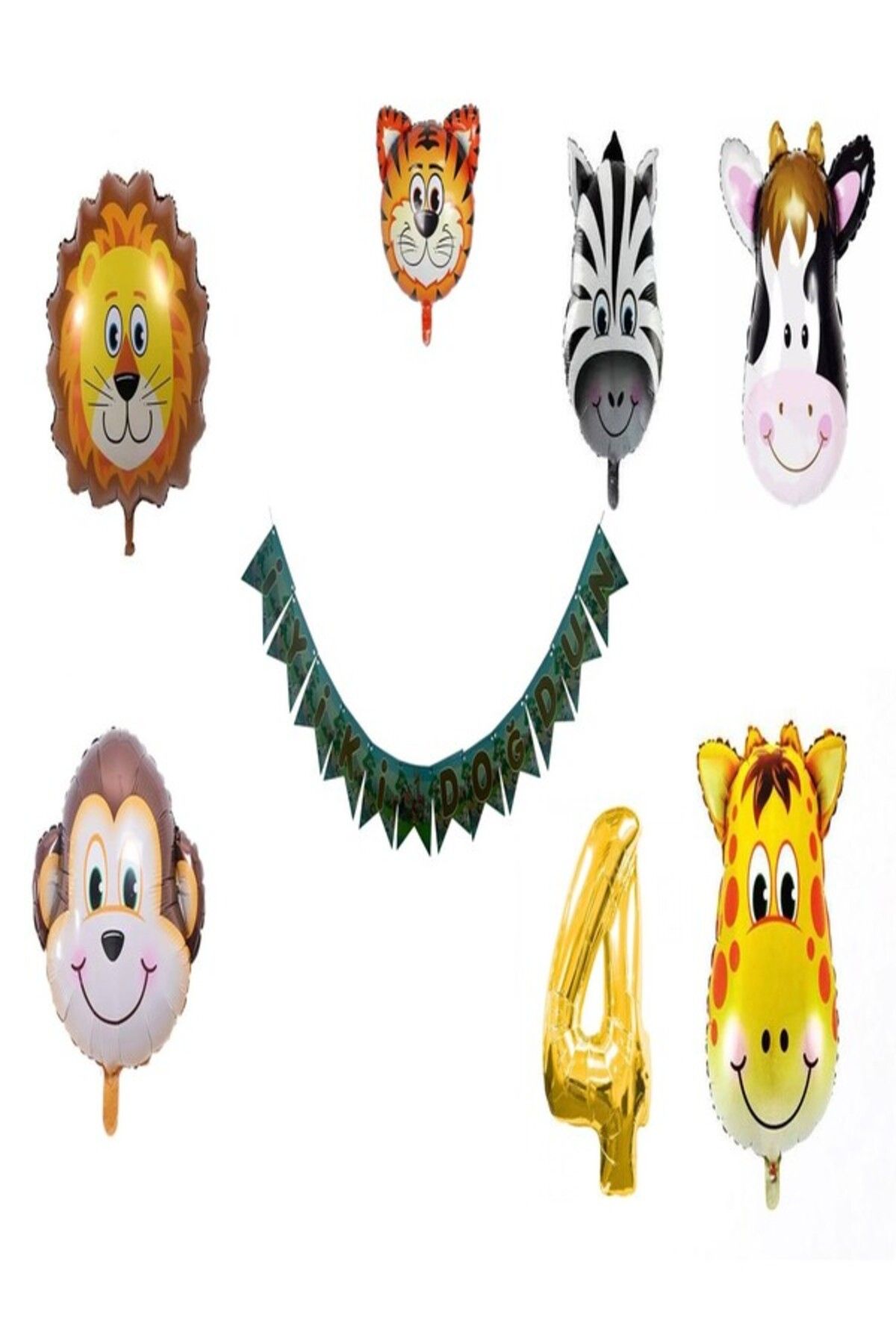 klbk SAFARİ DOĞUM GÜNÜ BALON KONSEPTİ