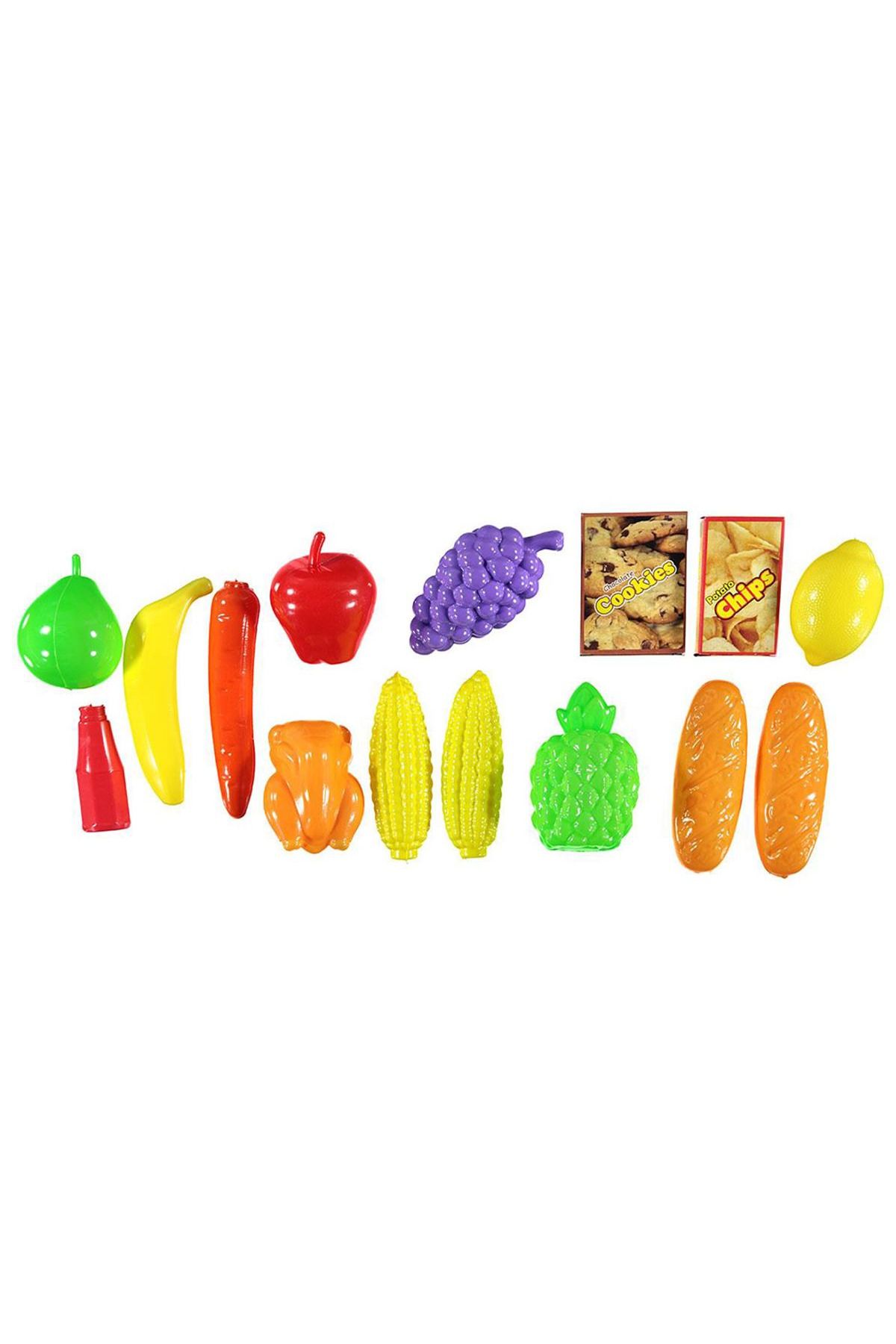 Zuzu Toys ALIŞVERİŞ SETİ MEYVE SEBZE POŞETLİ 24M+