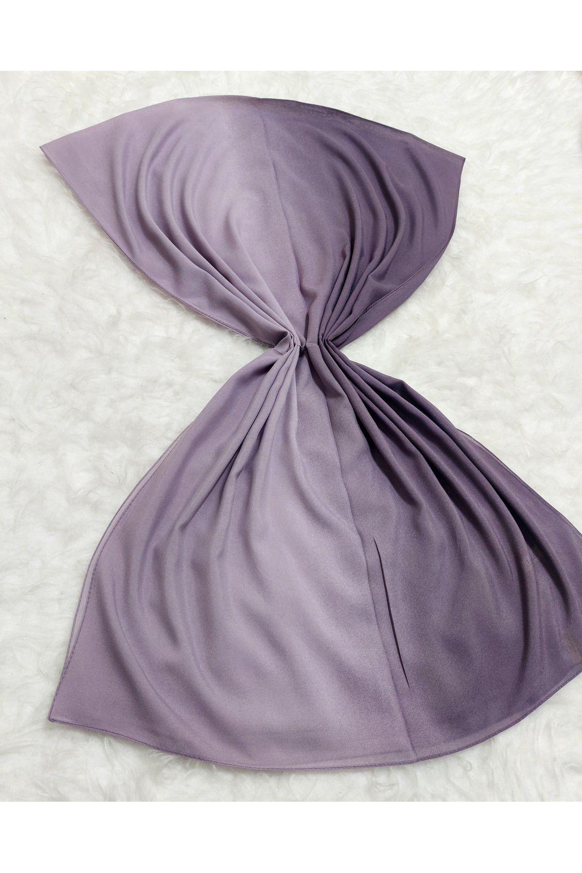 istanbul prensesleri-Patterned Chiffon Shawl Gradient Model Soft - Flexible - Soft 3