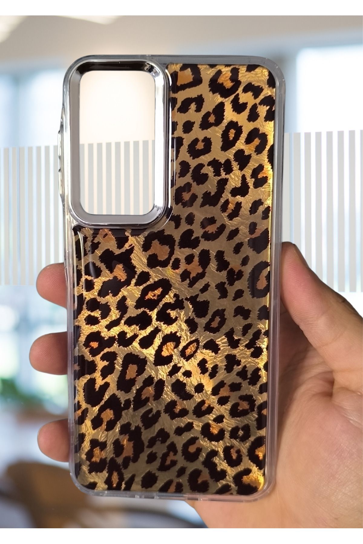 BCASE Samsung A24 Leopar Desenli Kılıf Lüx Silikon