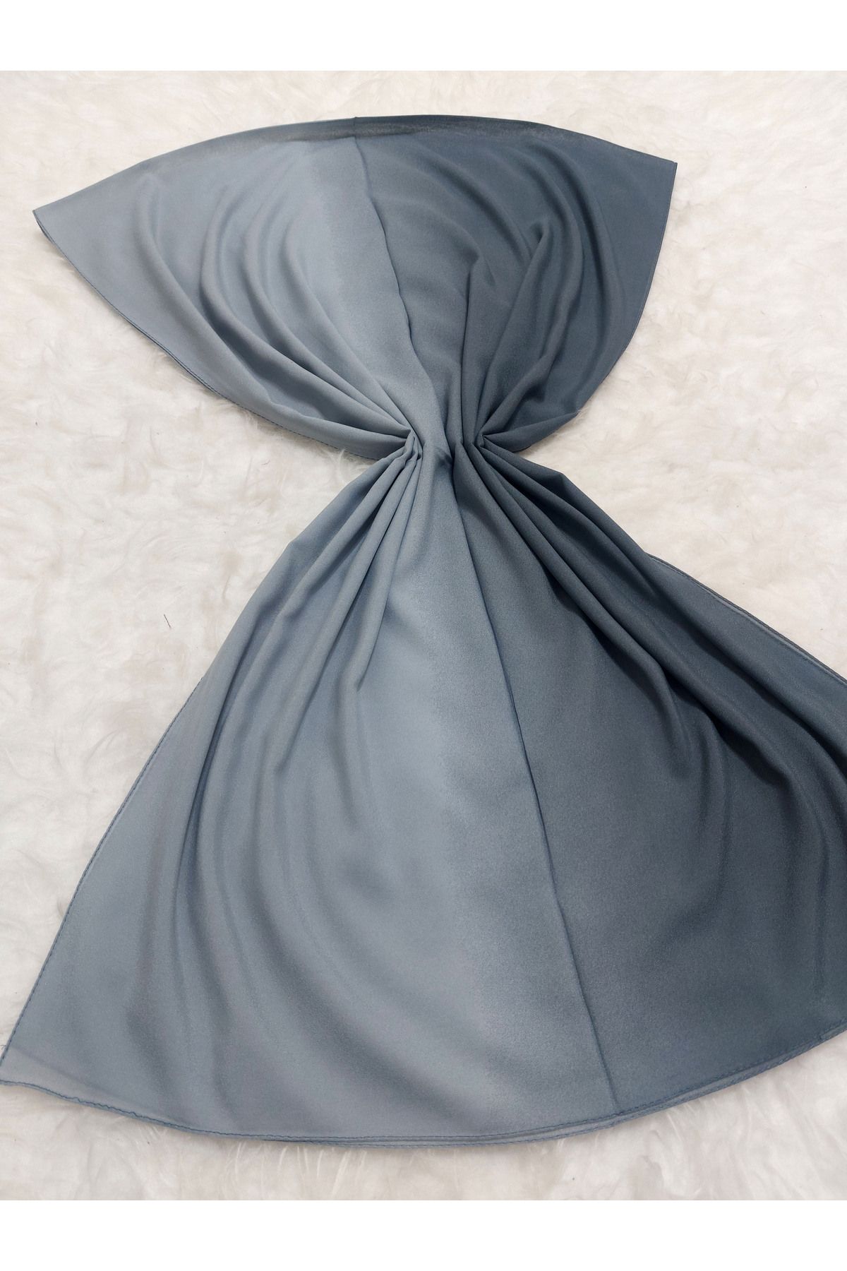 istanbul prensesleri-Patterned Chiffon Shawl Gradient Model Soft - Flexible - Soft 3