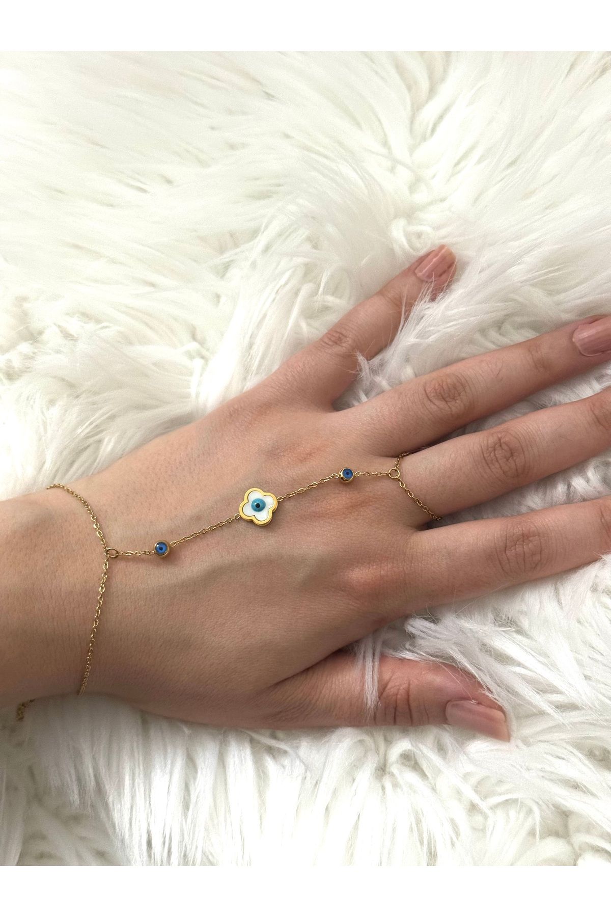 XUPING JEWELRY 18K nazar boncuk detaylı gold çelik şahmeran paslanmaz kararmaz