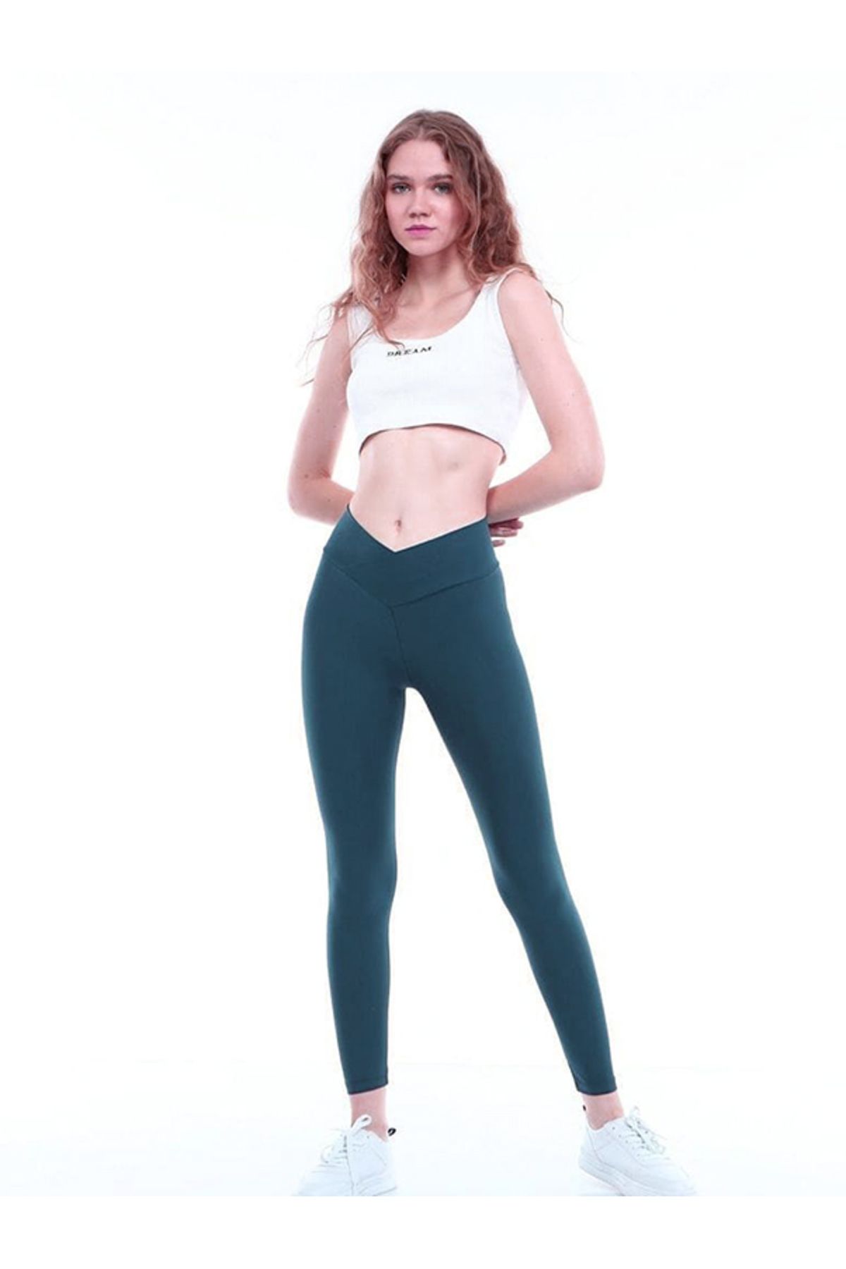 MODA STRIVEX Cobalt Cotton Çapraz Bel Detaylı Toparlayıcı Tayt Envelope
