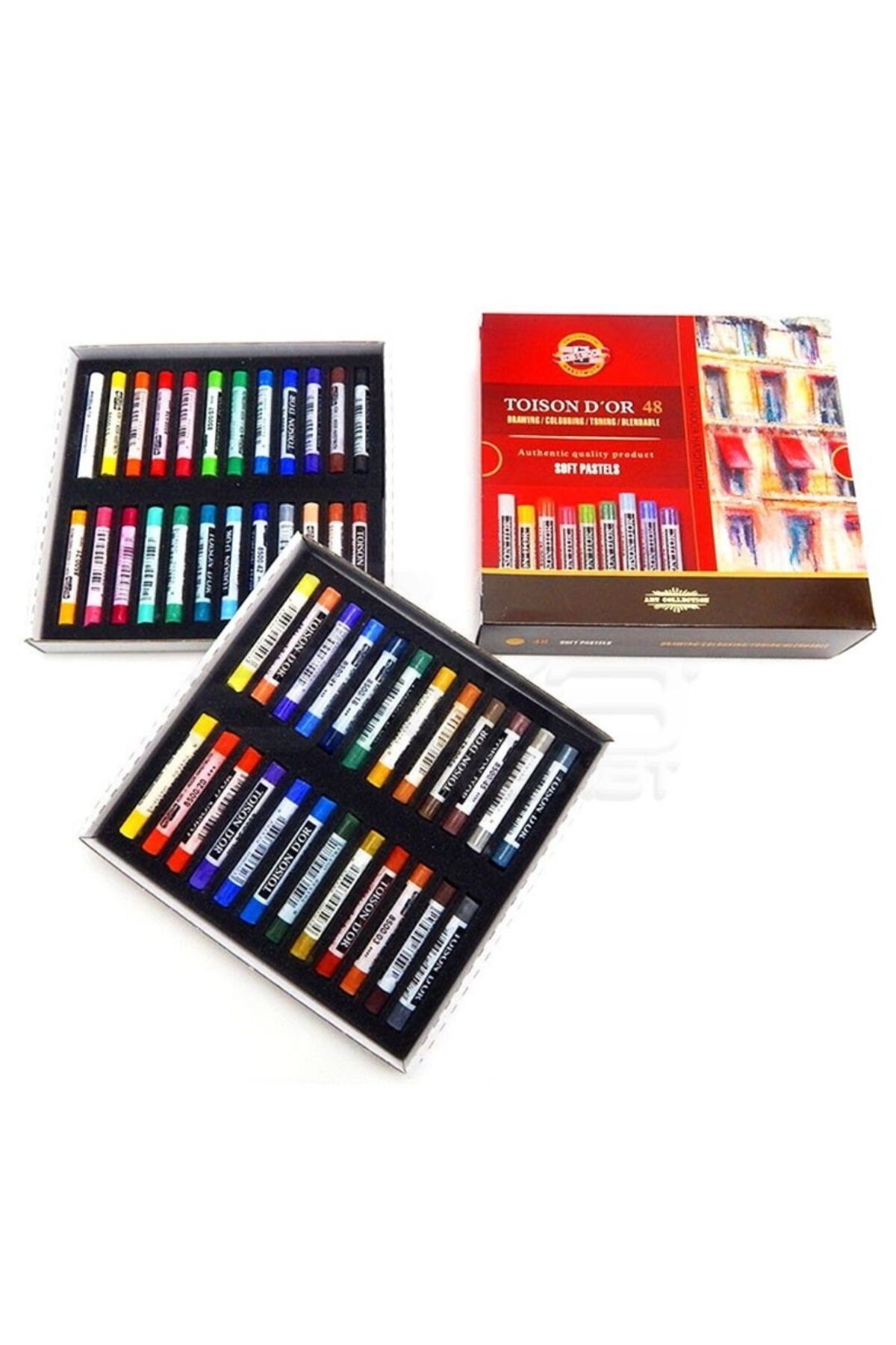 Koh-i Noor Toison D'or Extra Soft,Toz Pastel 48 Renk Set
