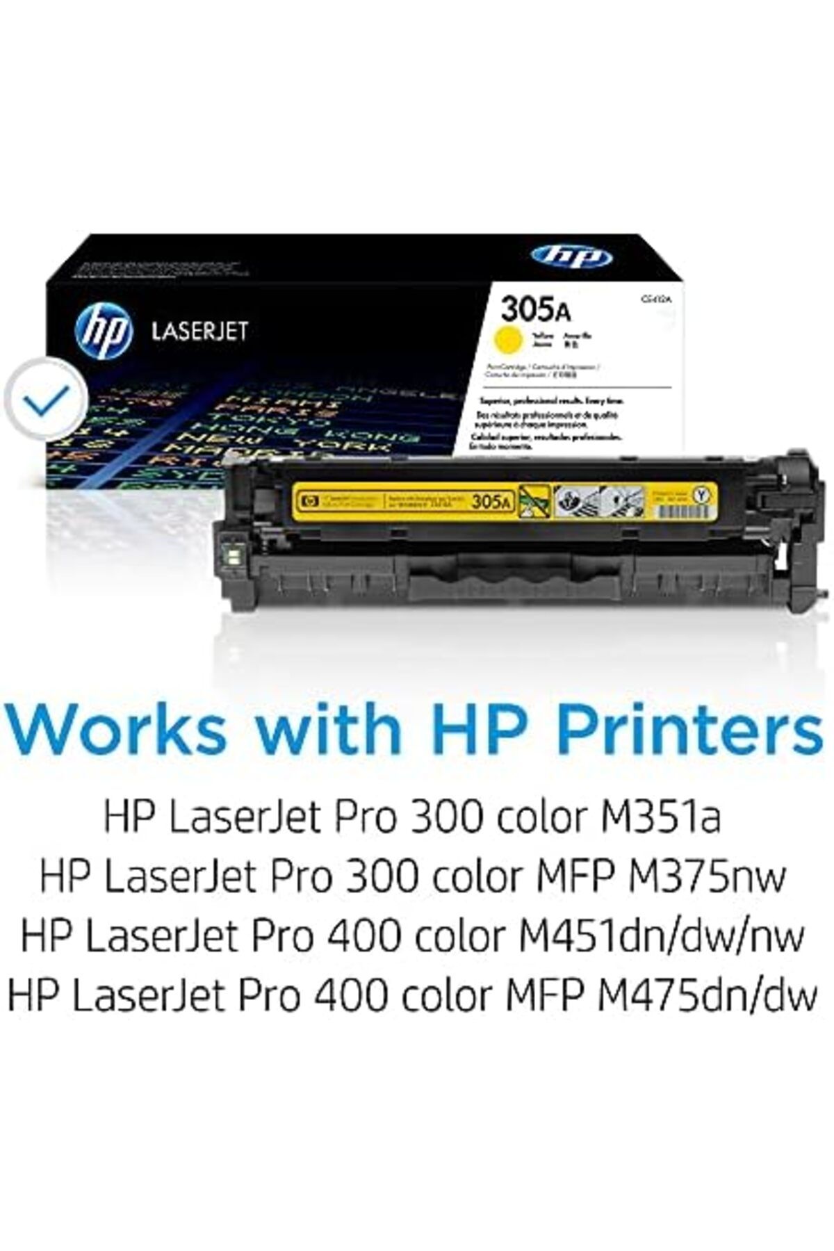 HP-HP LaserJet Original 305A Toner Cartridge - CE412A 4