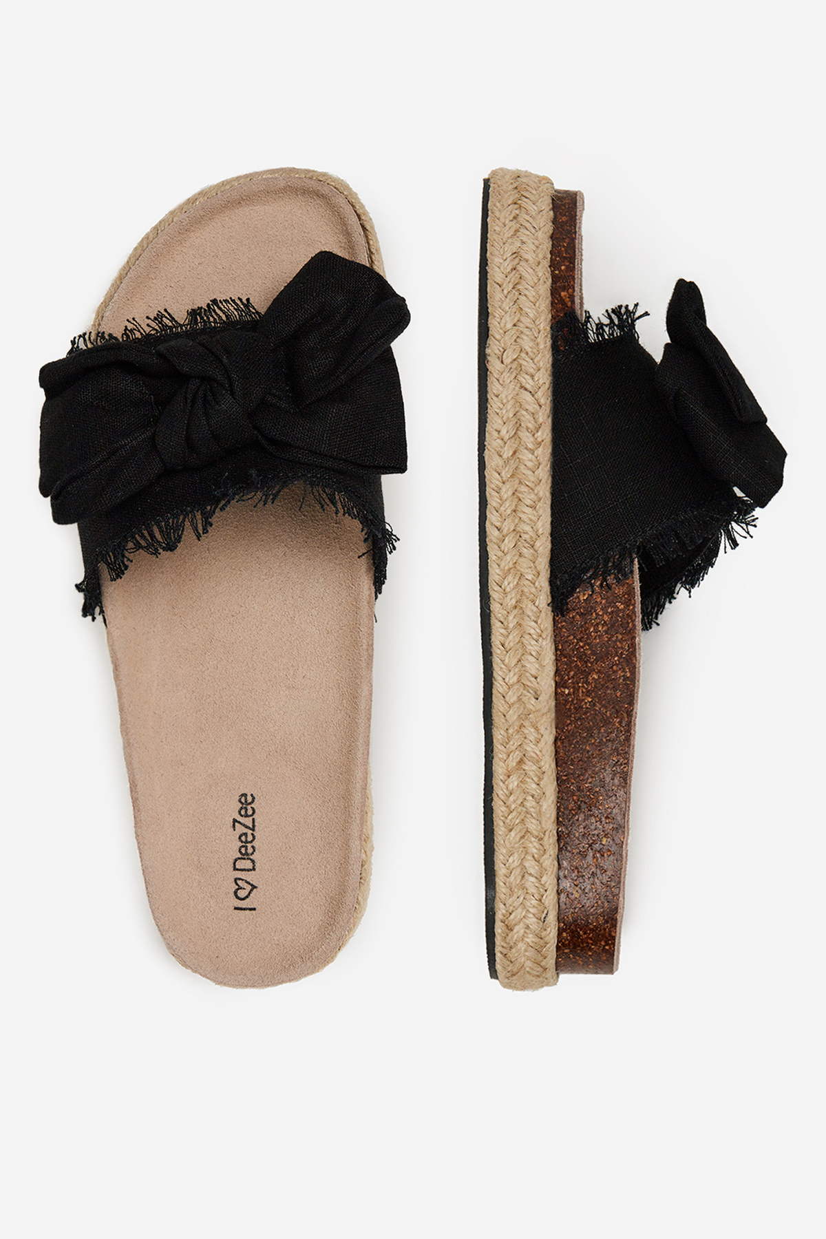 DeeZee-Flip-flops damă negri cu platformă 38 4