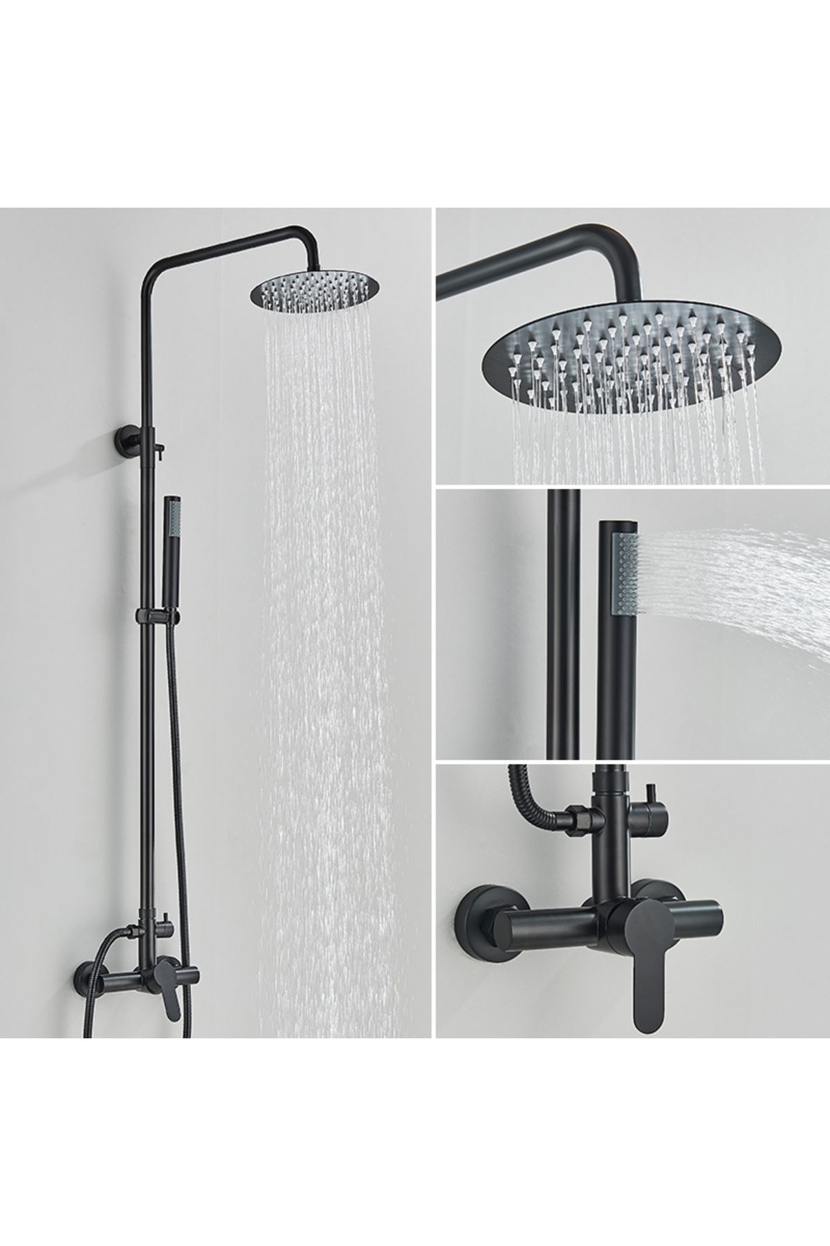 Blackswan Design-Coloana dus, Blackswan, Tip M176, model negru ajustabil, dimensiune 125 cm 2