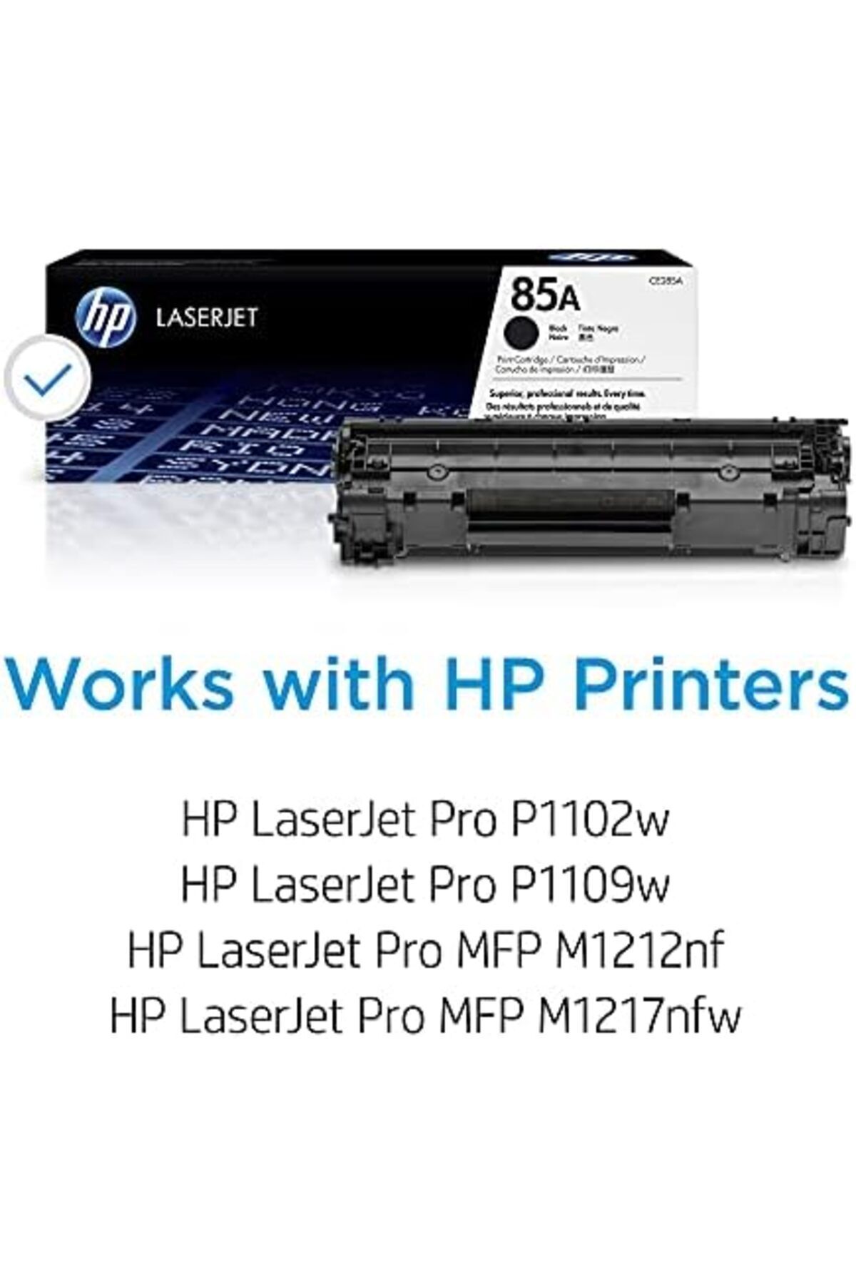 HP-خرطوشة حبر HP 85A الأصلية باللون الأسود لطابعات LaserJet 4