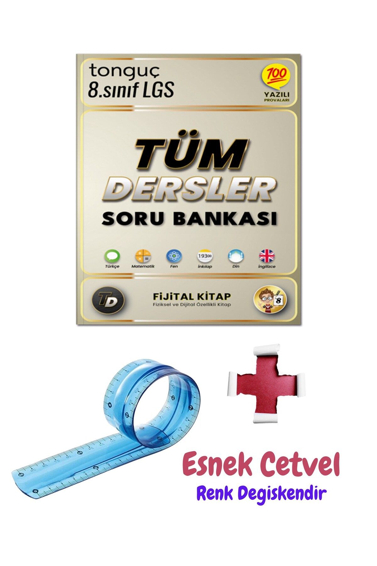 Tonguç Yayınları 8. Sınıf Tüm Dersler Fijital Soru Bankası - Esnek Cetvel - Tonguç Yayınları