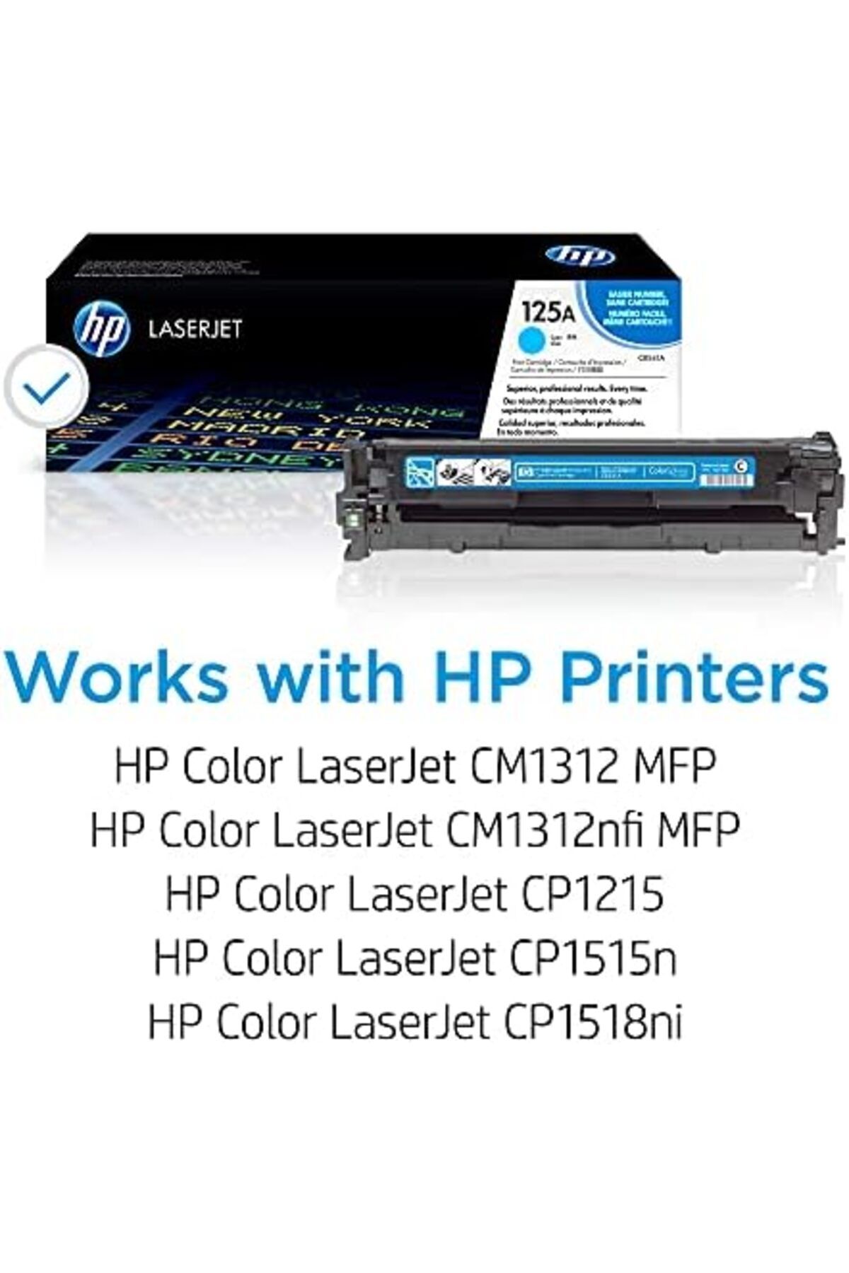 HP-HP 125A Original Laser Toner Cartridge Cyan - CB541A 4