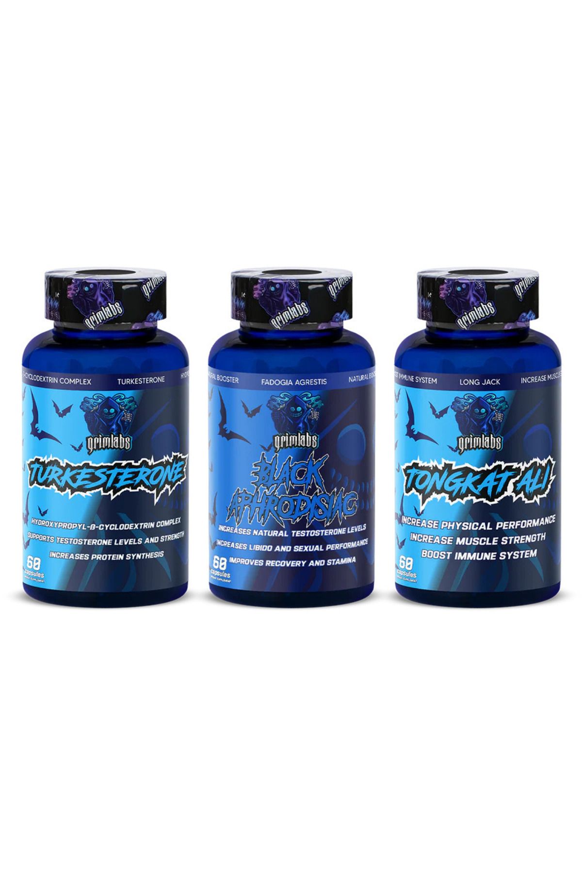 Grim Grimlabs Test Seti Turkesterone Fadogia Agrestis Tongat Ali Mix