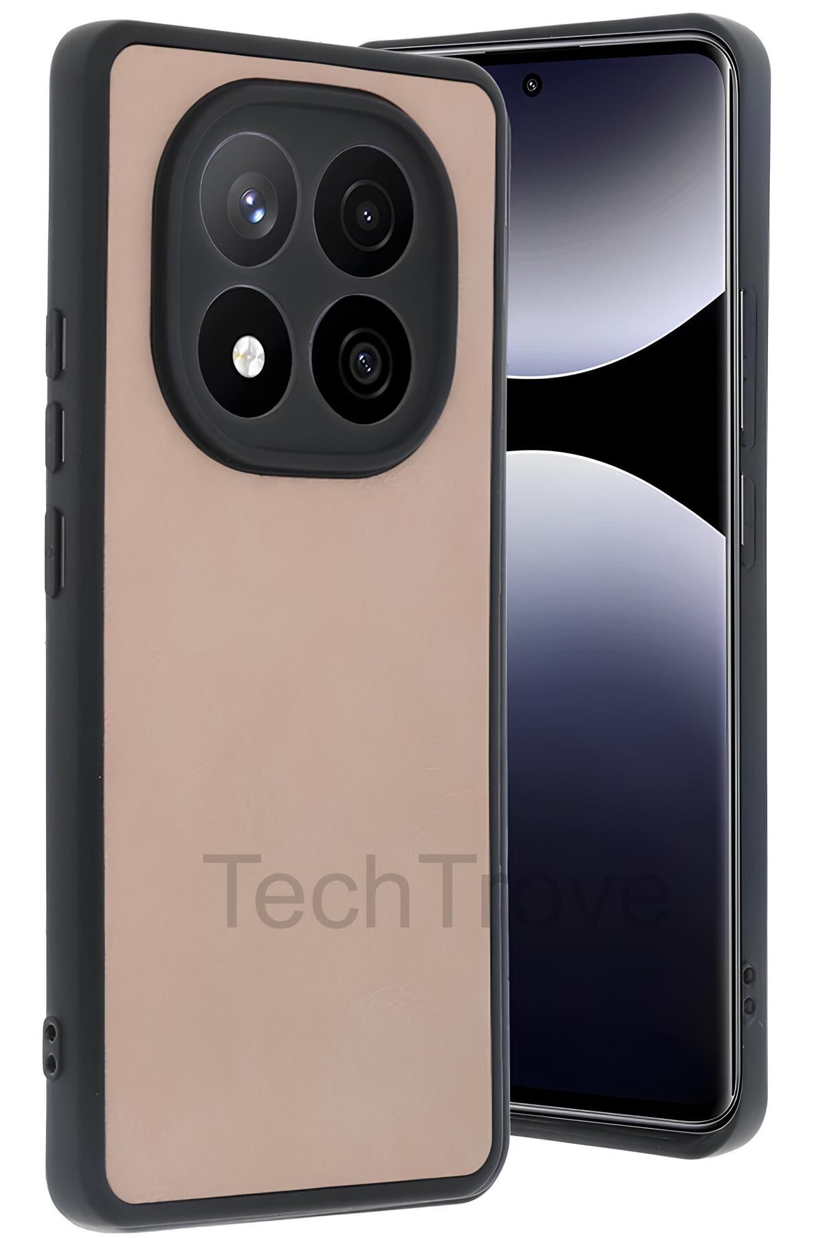 TechTrove Xiaomi Redmi Note 14 Pro 5G Kılıf Premium Deri Dokulu Ekstra Darbe Korumalı Kapak