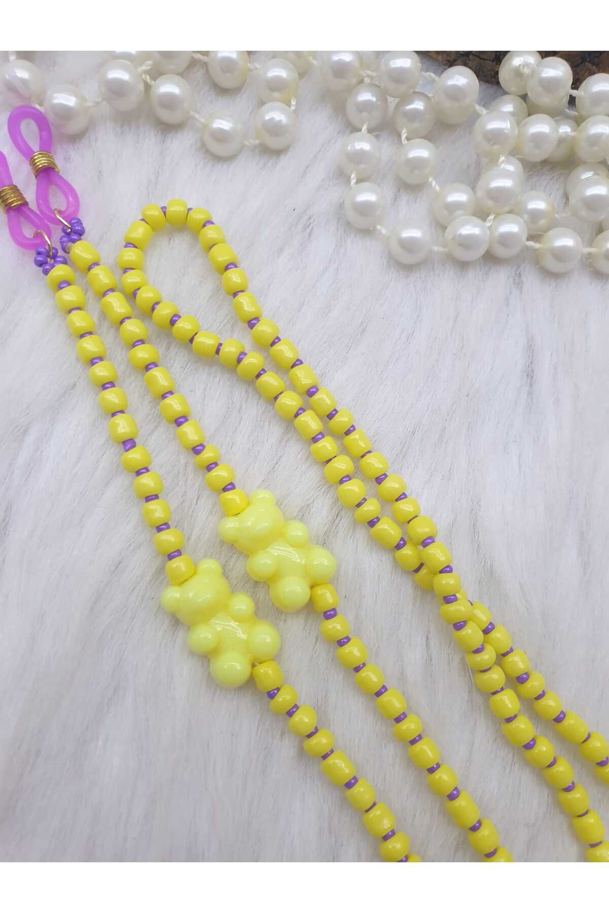 HAPPY HANDMADE ZİNCİR.../AYICIKLI ÇOCUK GÖZLÜK ZİNCİRİ/ÇOCUK GÖZLÜK AKSESUARI