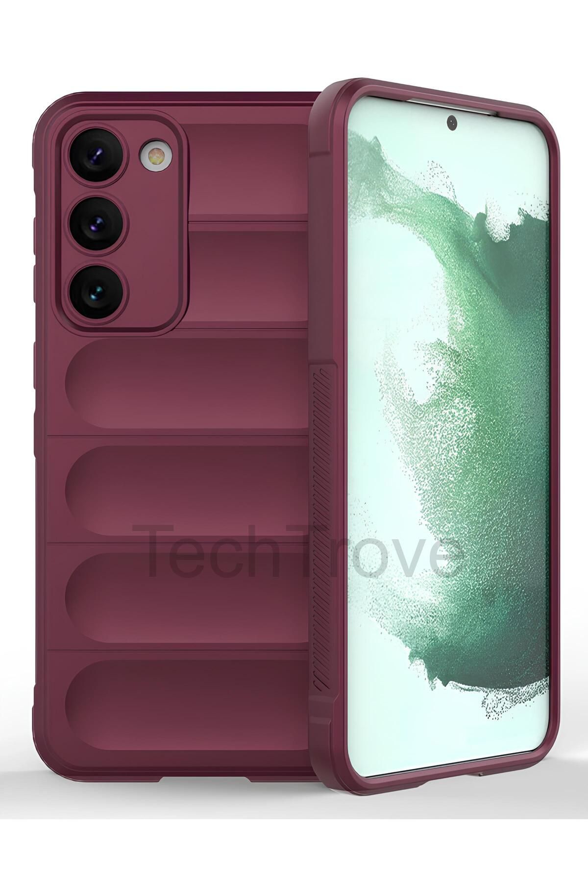TechTrove Samsung Galaxy S23 Plus Kılıf Elde Kaymaz İçi Kadife Silikon Kapak