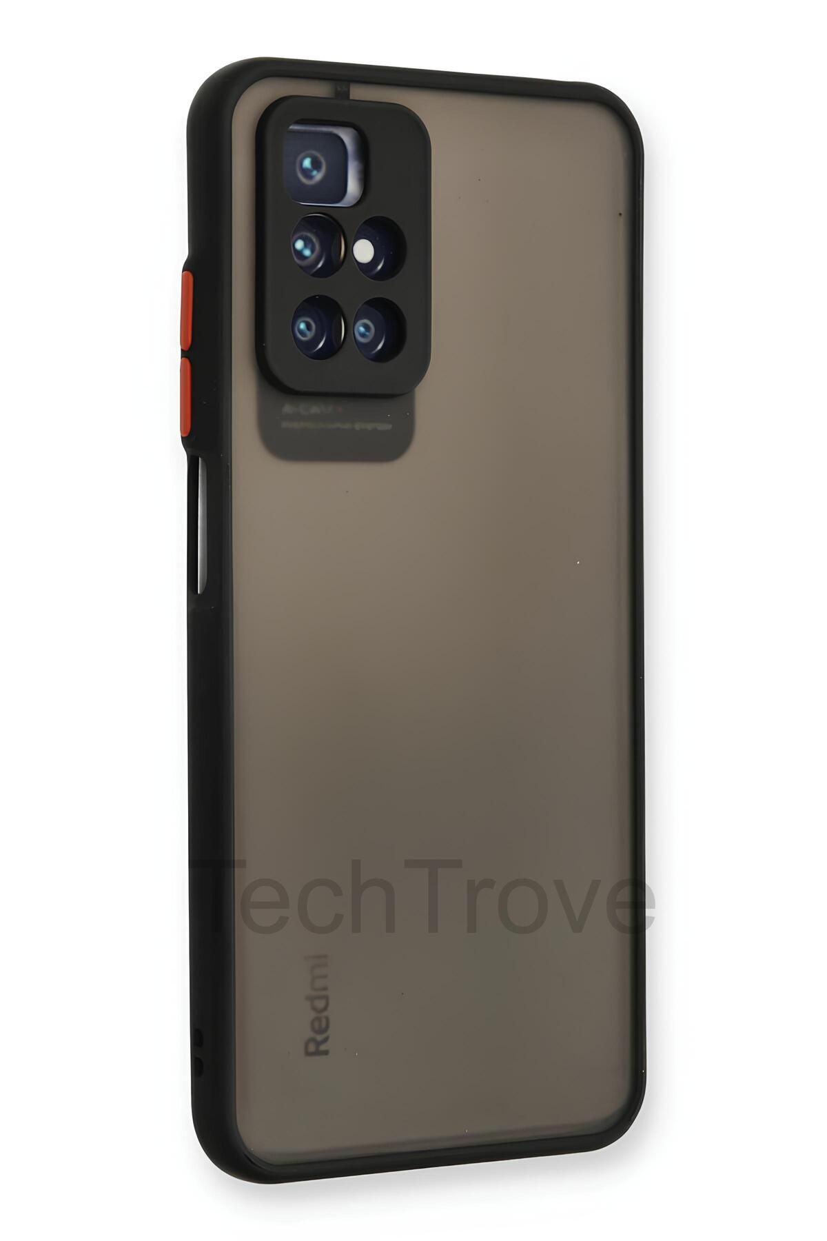 TechTrove Xiaomi Redmi Note 11 4G Kılıf Darbe ve Kamera Korumalı Lüks Mat Silikon Kapak