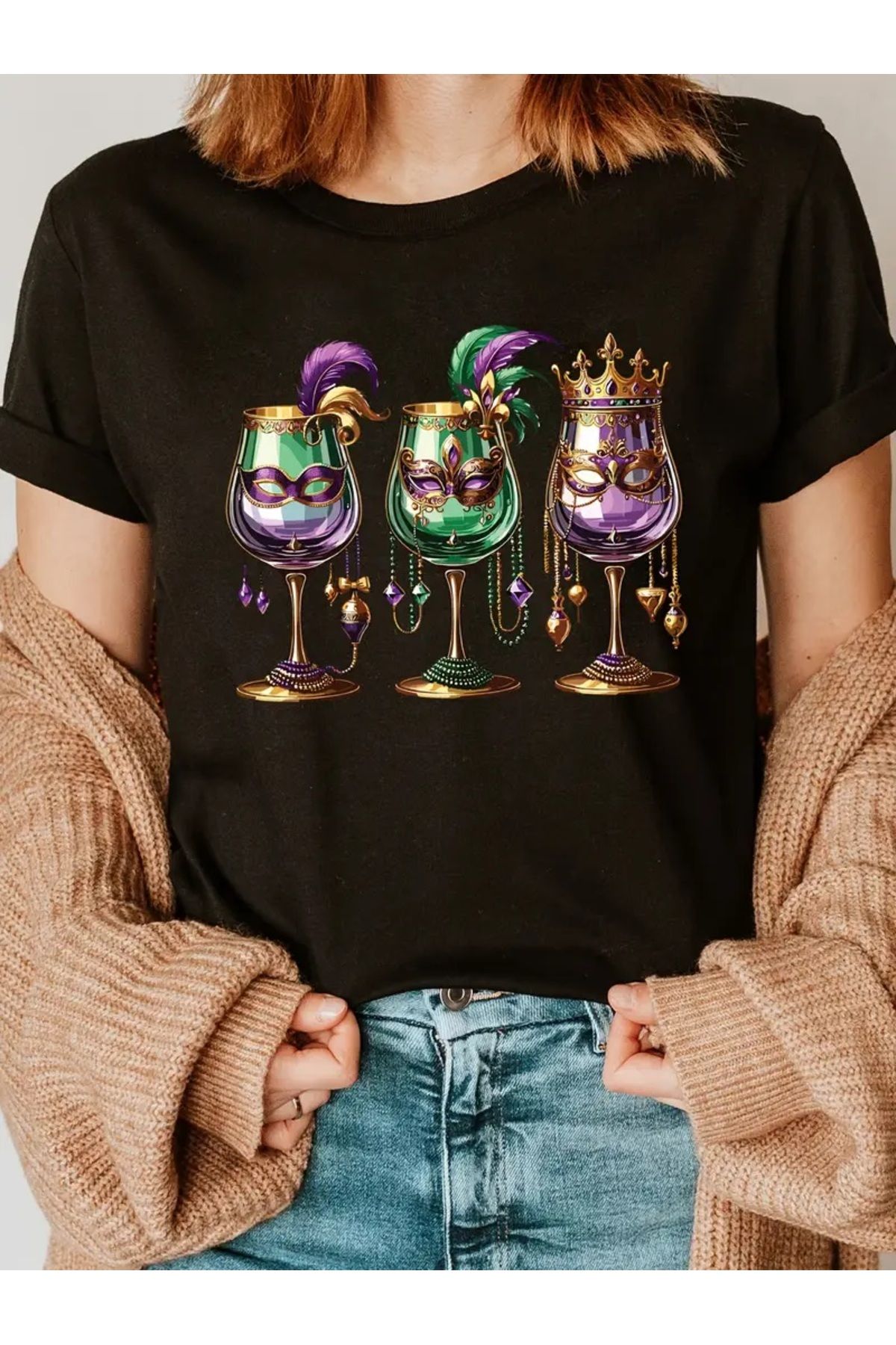 qubo sportswear & company qubo Unisex Oversize Baskılı Pamuklu Bisiklet Yaka Kısa Kollu SİYAH T-shirt