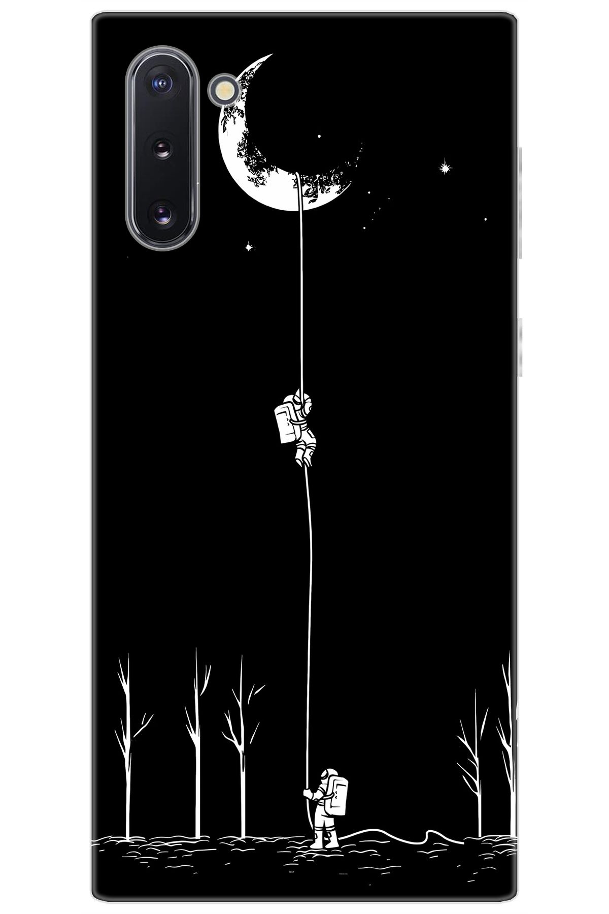 Ceppare Samsung Galaxy Note 10 (SM-N970F) Uyumlu Kılıf Desenli Silikon Astronot Serisi STK:1006 CP-B20INyq