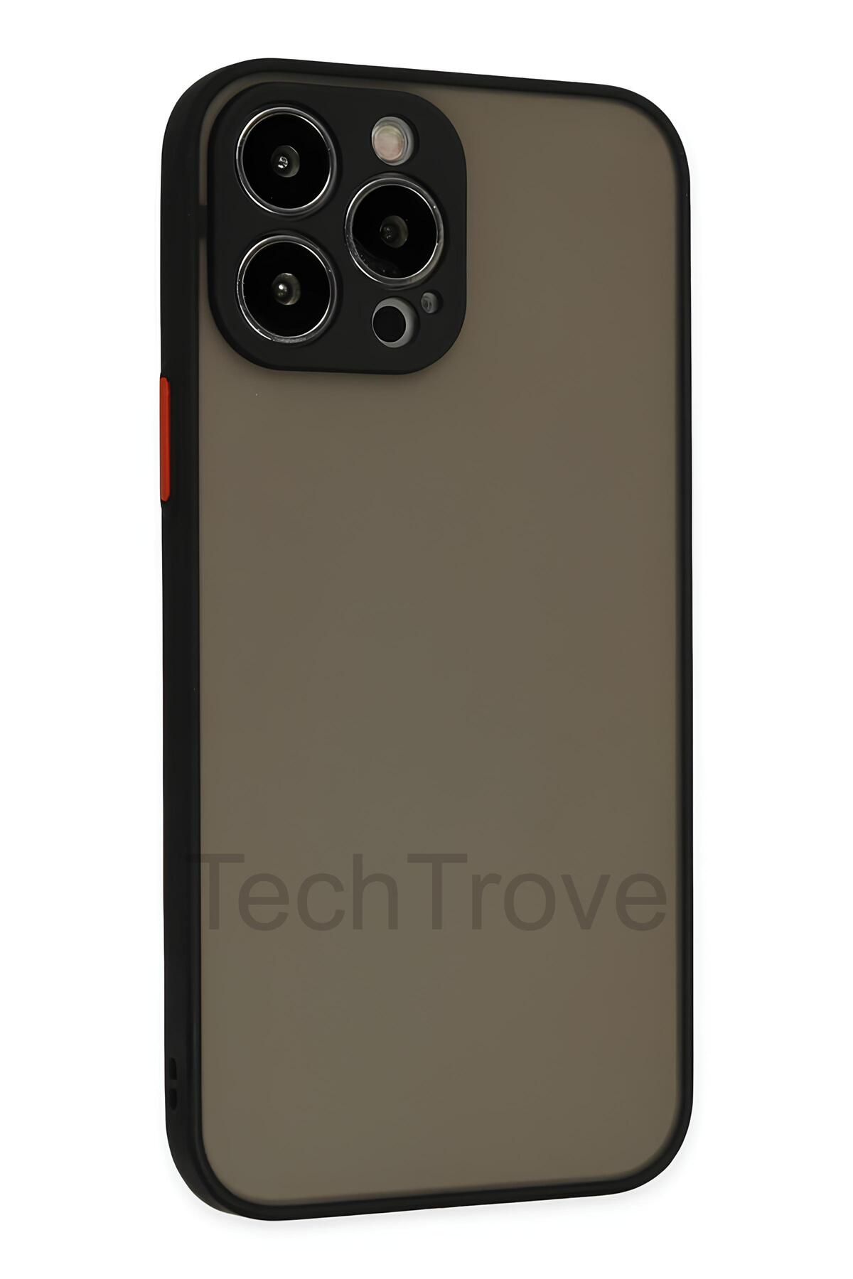 TechTrove iPhone 12 Pro Kılıf Darbe ve Kamera Korumalı Lüks Mat Silikon Kapak