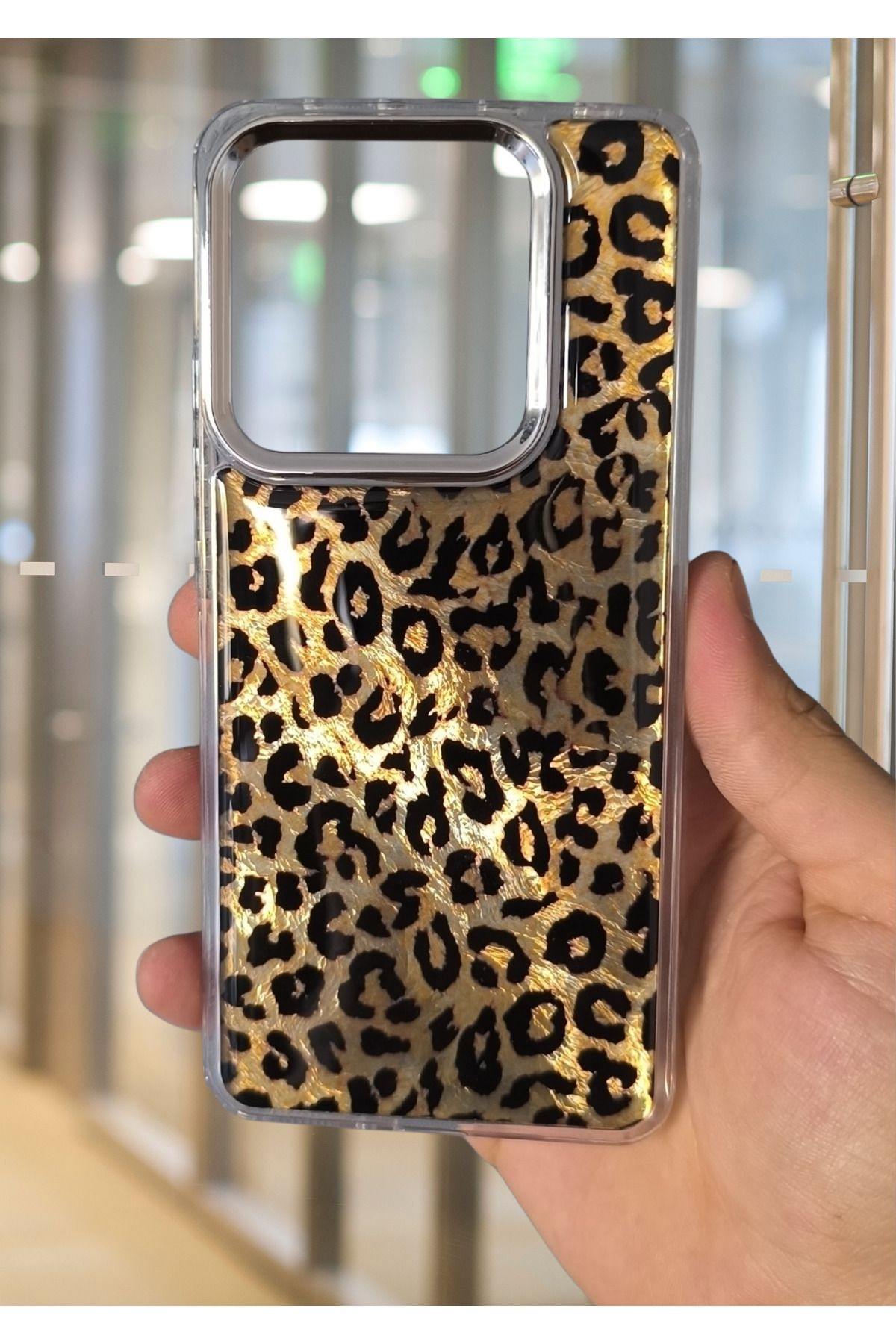 BCASE Redmi 12 Leopar Desenli Kılıf Lüx Silikon