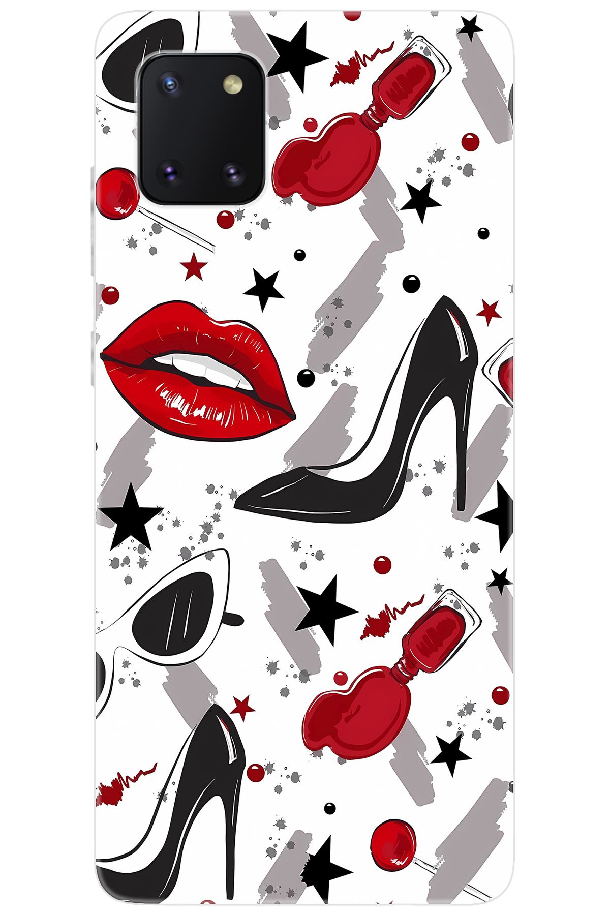 Ceppare Samsung Galaxy Note 10 Lite (SM-N770F) Uyumlu Kılıf Desen Silikon Fashion Design STK:676 CP-Q02rqnj