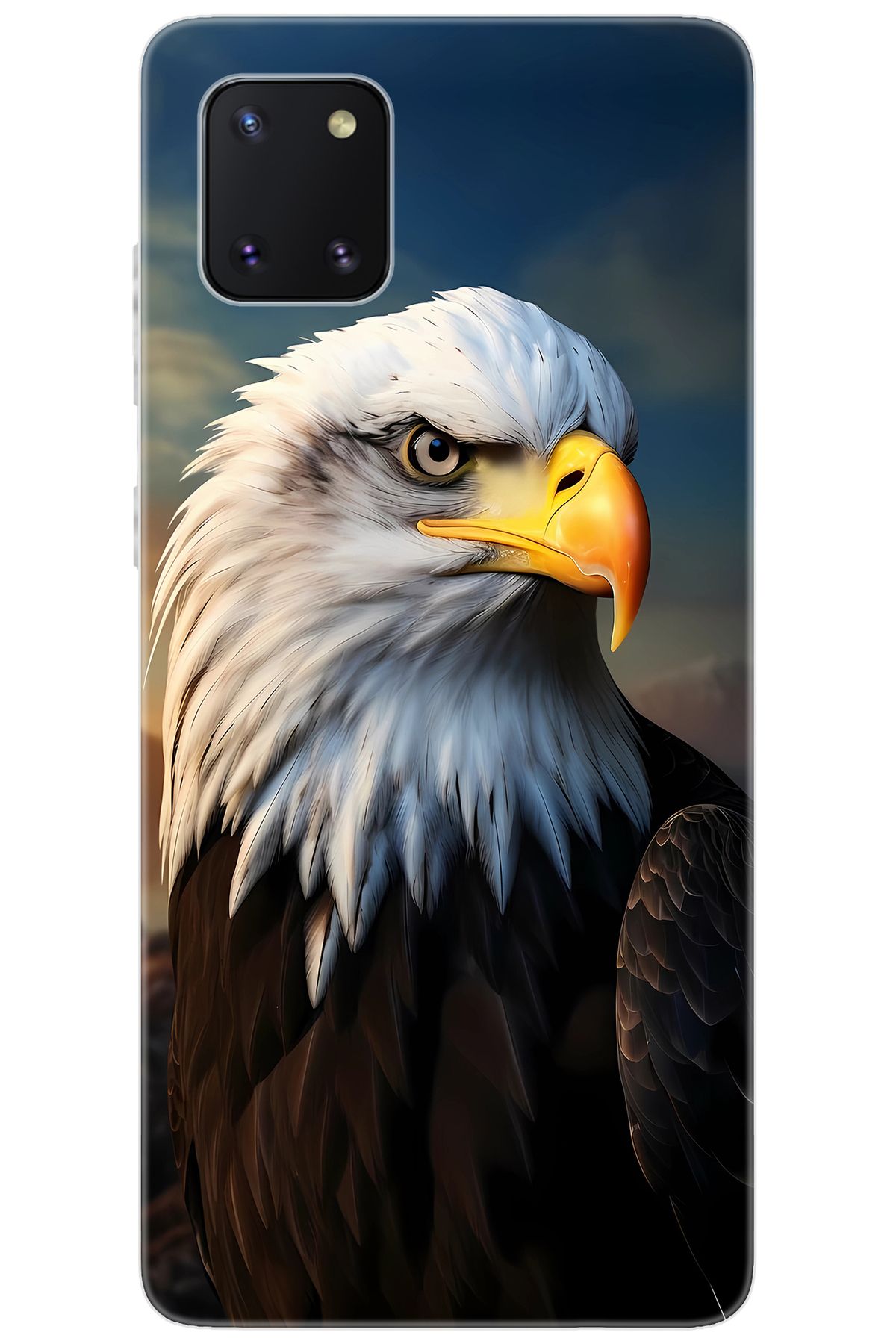 Ceppare Samsung Galaxy Note 10 Lite (SM-N770F) Uyumlu Kılıf Desenli Silikon Kartal STK:687 CP-xhfEZKy