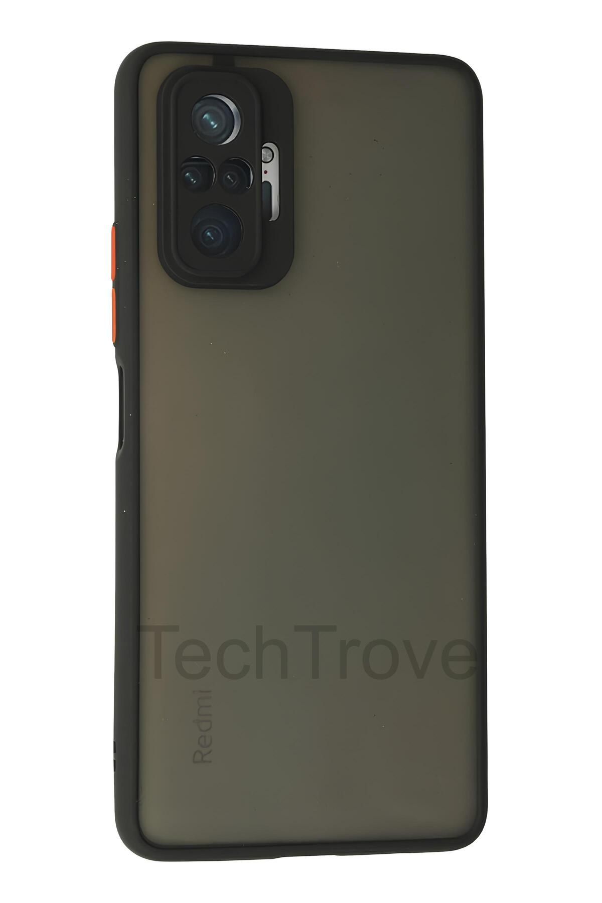TechTrove Xiaomi Redmi Note 10 Pro Kılıf Darbe ve Kamera Korumalı Lüks Mat Silikon Kapak