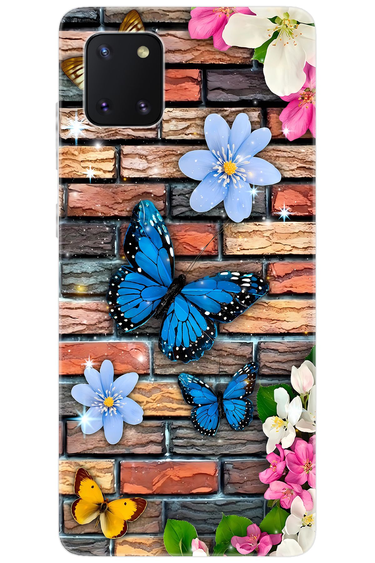 Ceppare Samsung Galaxy Note 10 Lite (SM-N770F) Uyumlu Kılıf Desenli Silikon Kelebek STK:672 CP-1Qhk4cU
