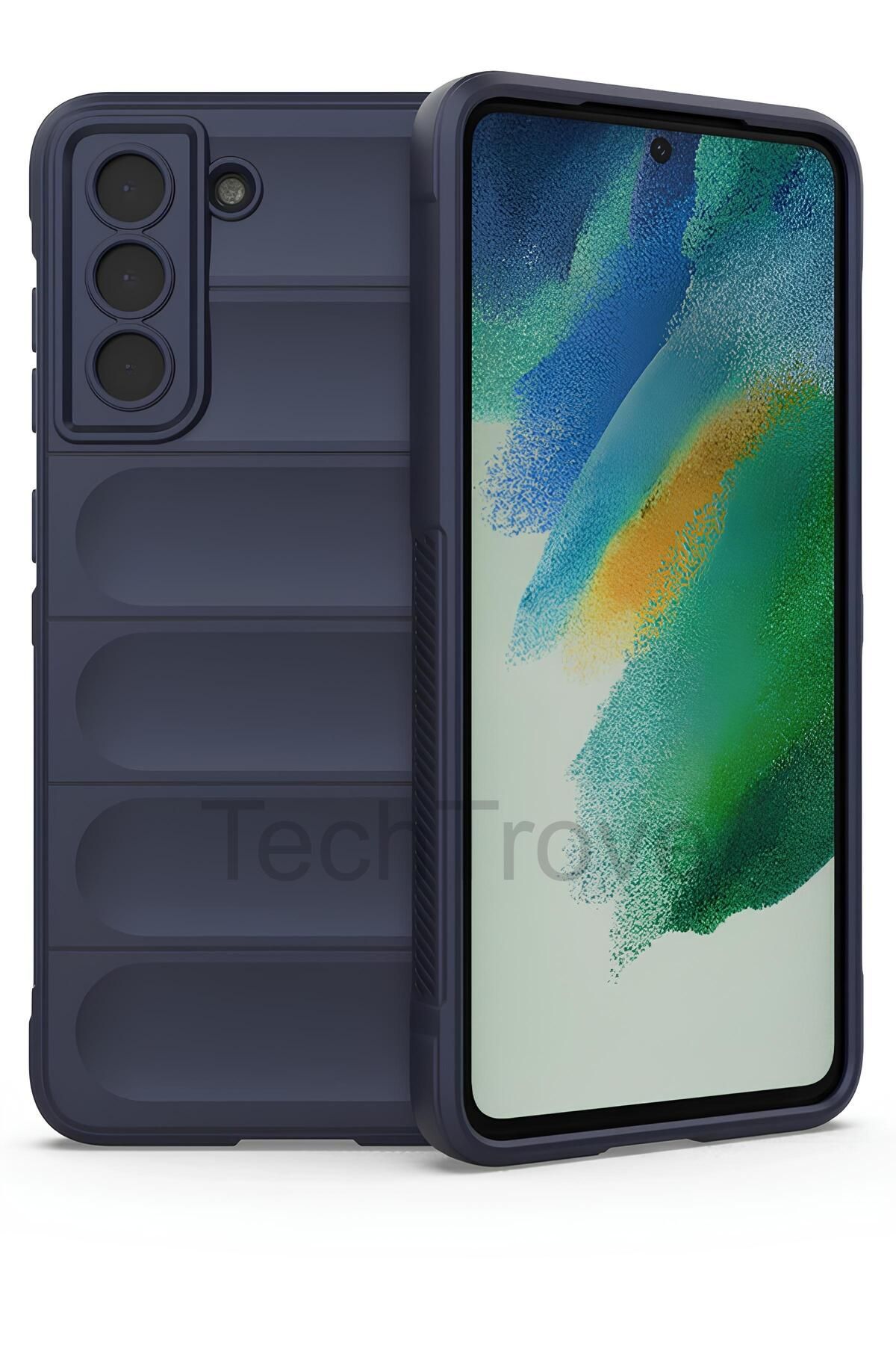 TechTrove Samsung Galaxy S22 Plus Kılıf Elde Kaymaz İçi Kadife Silikon Kapak