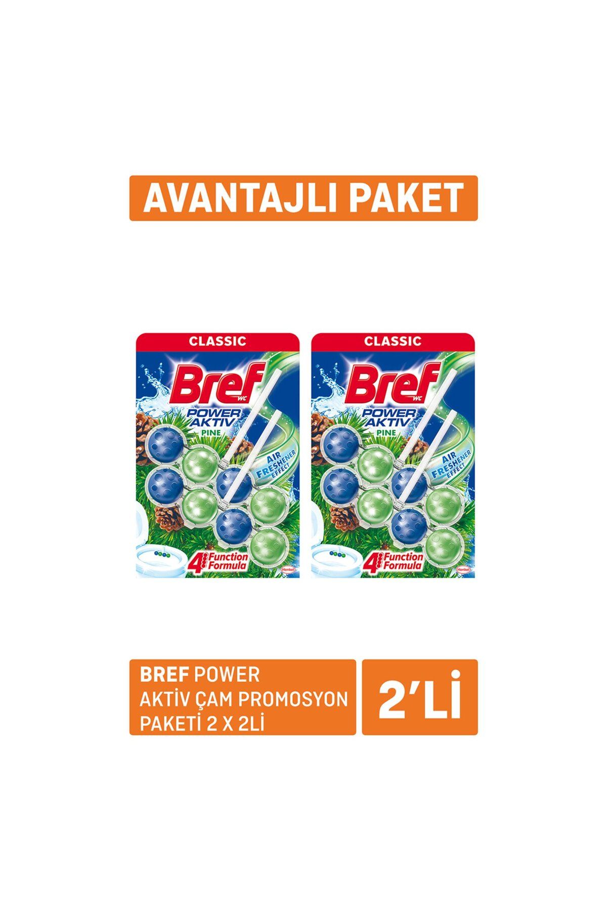 Bref Power Aktif Çam Paketi 2 x 2'li