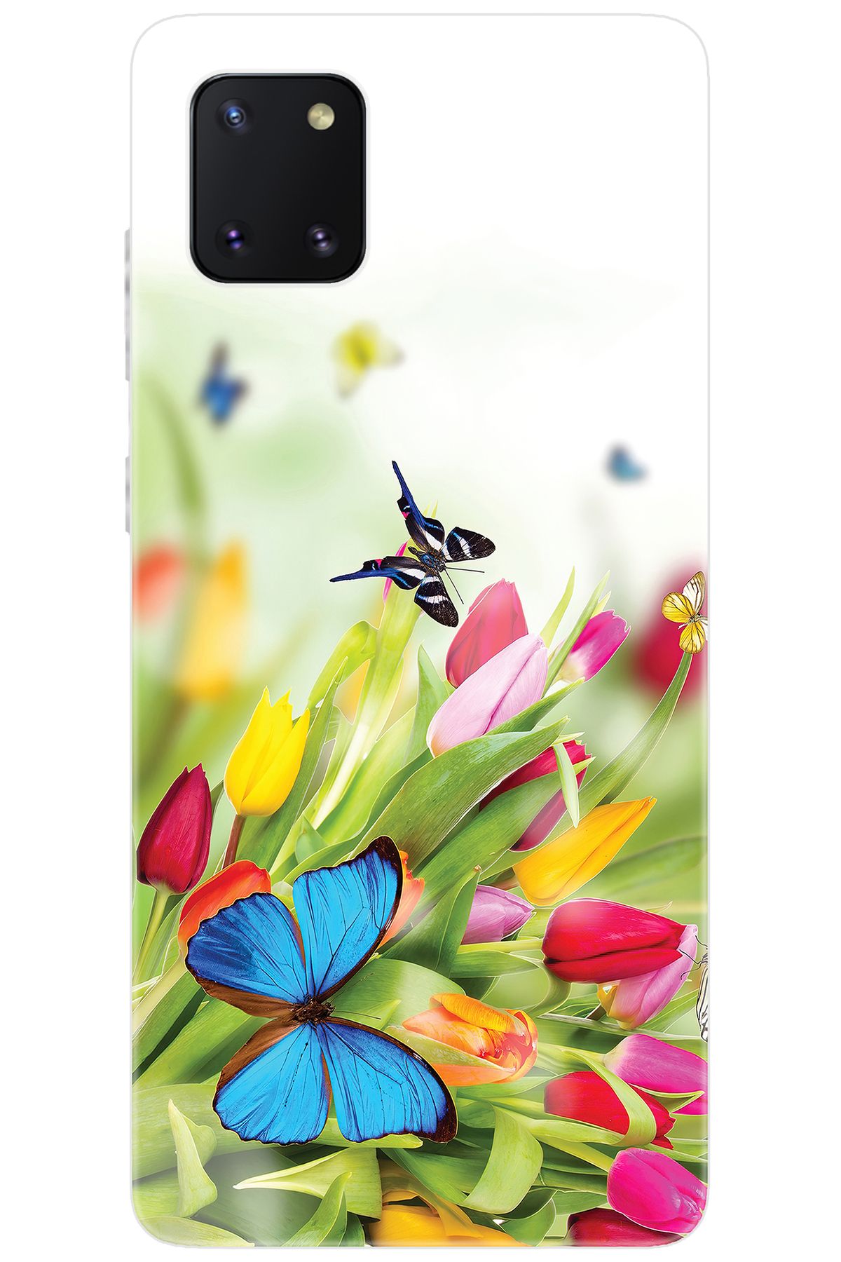 Ceppare Samsung Galaxy Note 10 Lite (SM-N770F) Uyumlu Kılıf Desenli Silikon Kelebekler STK:542 CP-A8P86EB