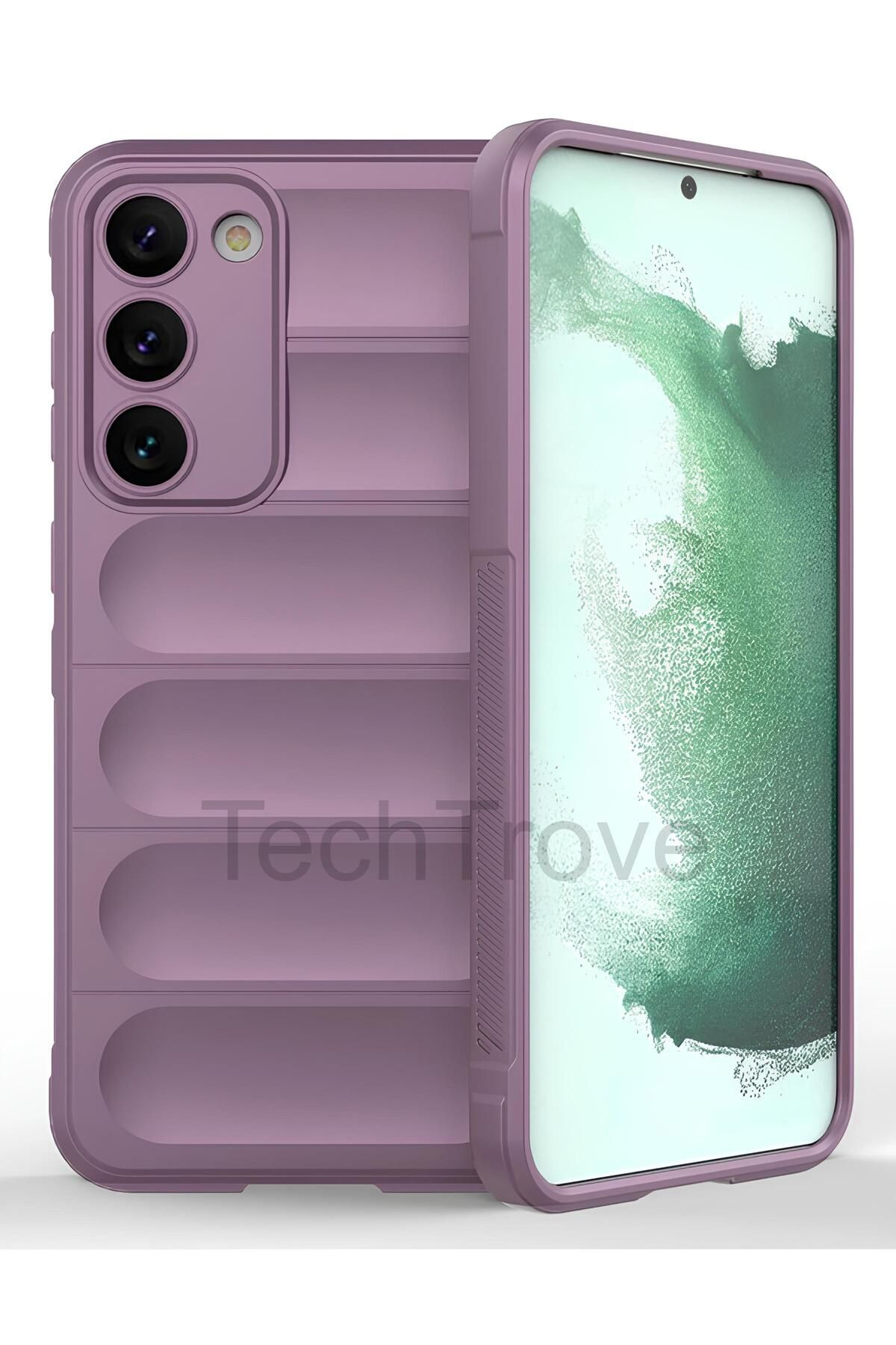 TechTrove Samsung Galaxy S23 Plus Kılıf Elde Kaymaz İçi Kadife Silikon Kapak