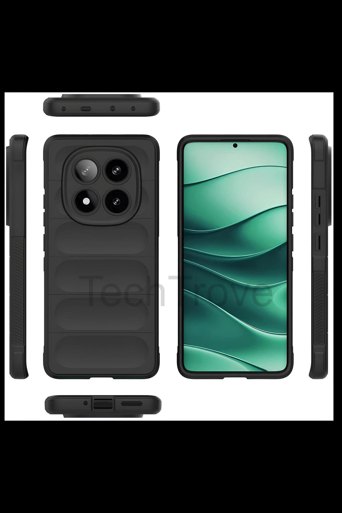 TechTrove Xiaomi Redmi Note 14 Pro 4G Kılıf Elde Kaymaz İçi Kadife Silikon Kapak
