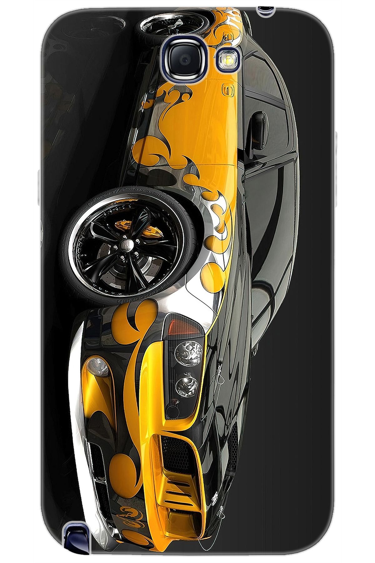 Ceppare Samsung Galaxy Note 2 (GT-N7100) Uyumlu Kılıf Desenli Silikon Carros Velozes STK:292 CP-gtpgN7e