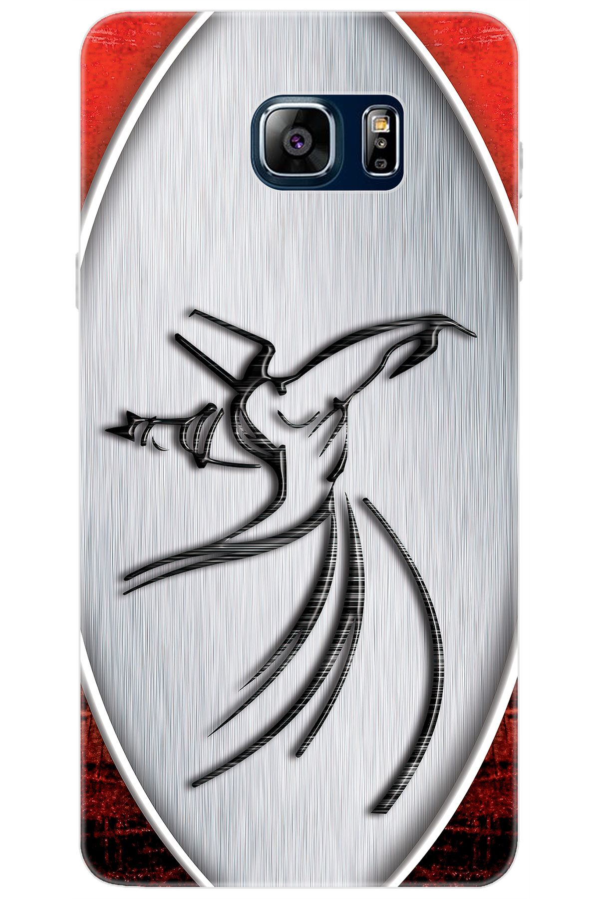 Ceppare Samsung Galaxy Note 5 (SM-N910F) Uyumlu Kılıf Desenli Silikon Semazen Tasarım STK:443 CP-F1YSEk4