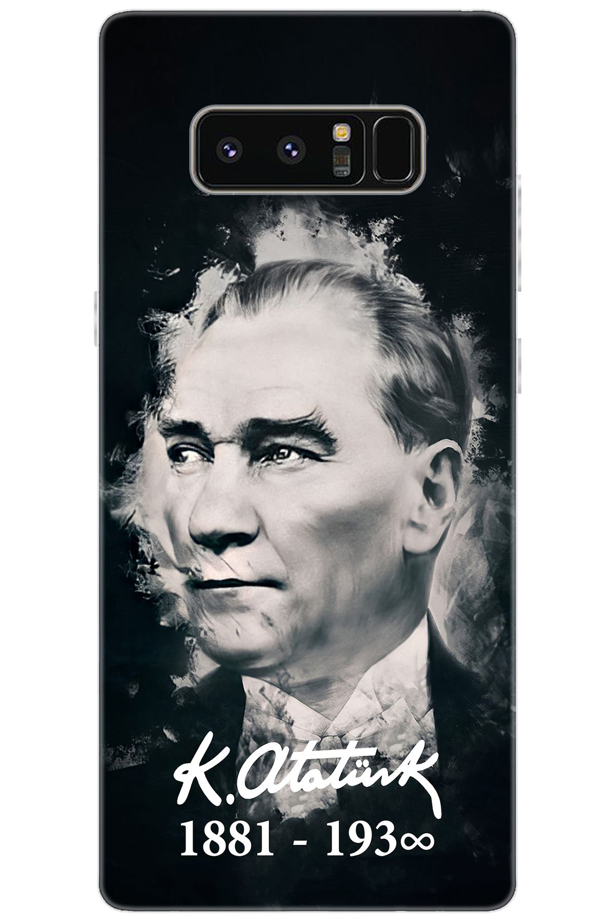 Ceppare Samsung Galaxy Note 8 (SM-N950F) Uyumlu Kılıf Desenli Silikon Atatürk Serisi STK:388 CP-SuR2BuA