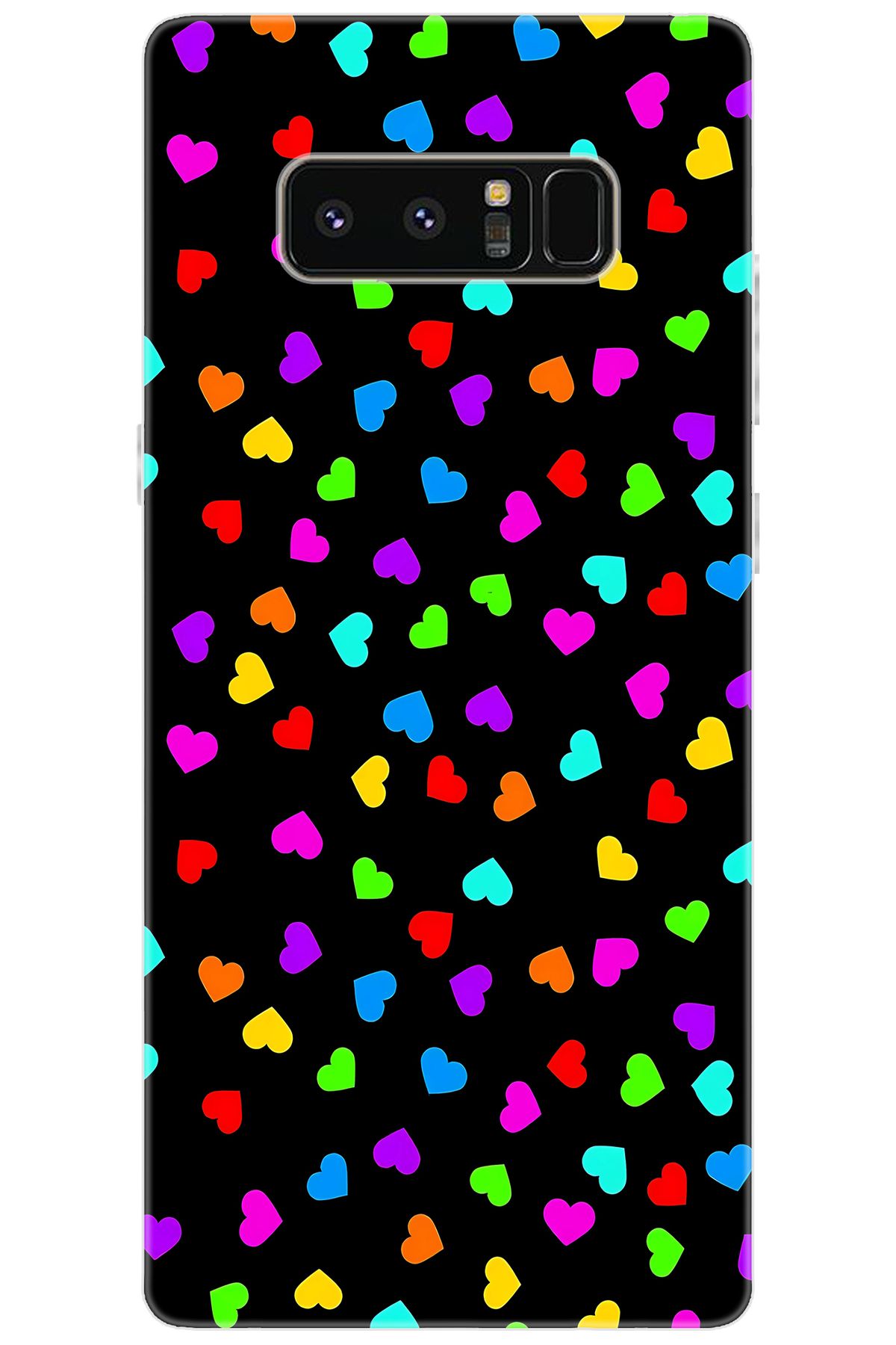 Ceppare Samsung Galaxy Note 8 (SM-N950F) Uyumlu Kılıf Desenli Renkli Minik Kalpler STK:1017 CP-BDJI4FD