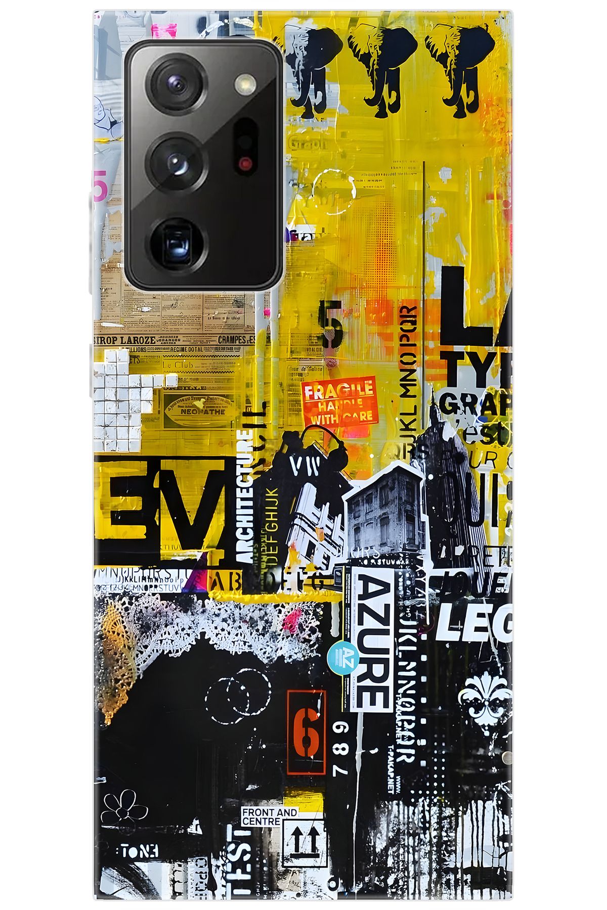 Ceppare Samsung Galaxy Note 20 ULTRA (SM-N985F) Uyumlu Kılıf Desenli Silikon Sokak Sanatı STK:706 CP-EsN4igP