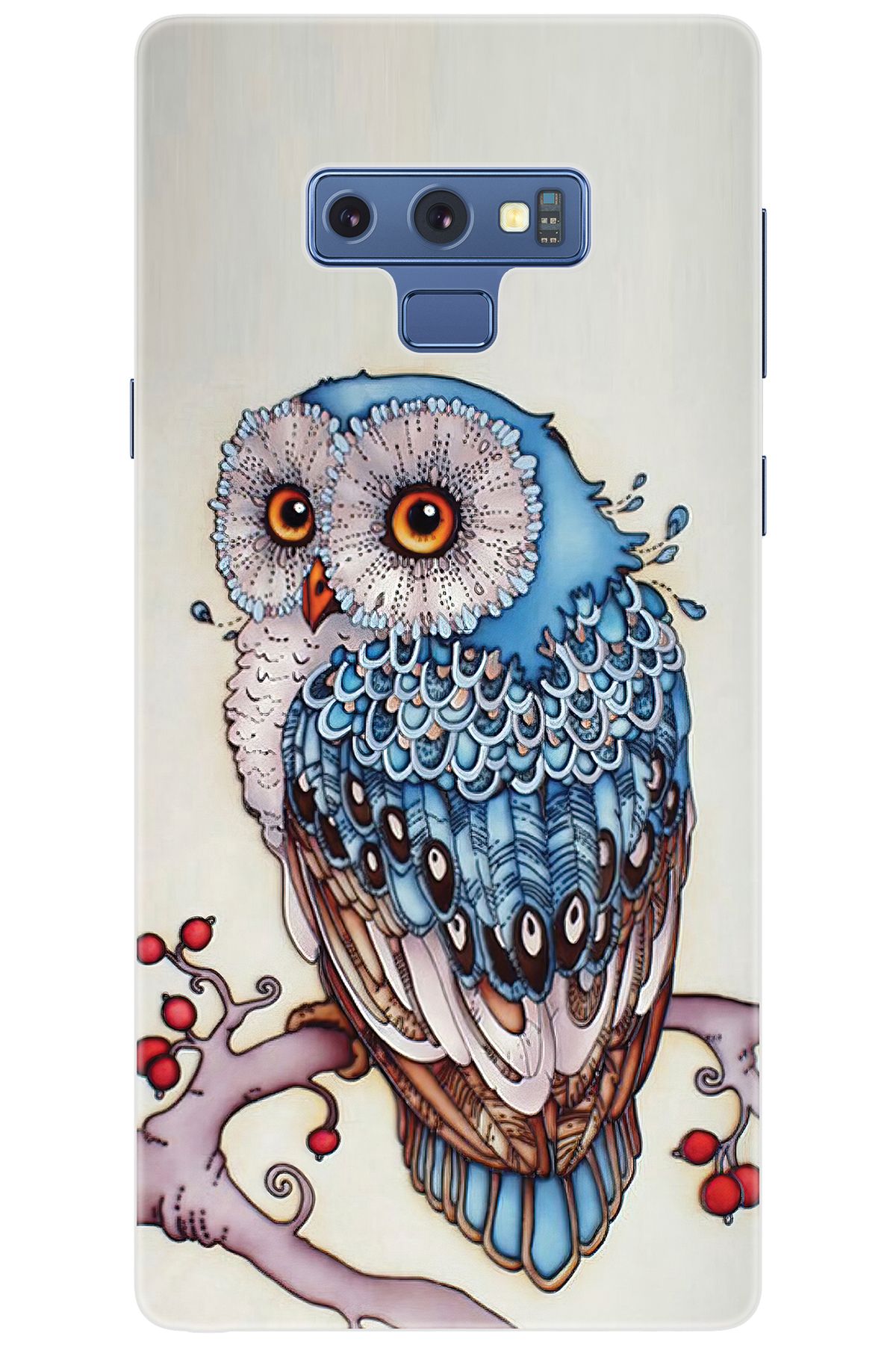 Ceppare Samsung Galaxy Note 9 (SM-N960F) Uyumlu Kılıf Desenli Silikon Baykuş STK:563 CP-6LOlaQO