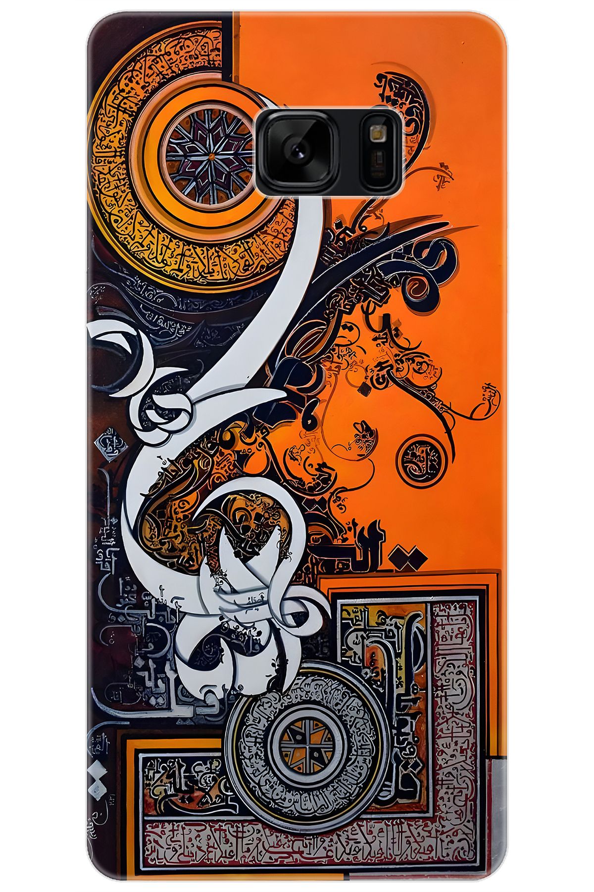 Ceppare Samsung Galaxy Note FE (SM-N935F) Uyumlu Kılıf İnce Silikon Kaligrafi Tasarım STK:649 CP-EBDcK0w