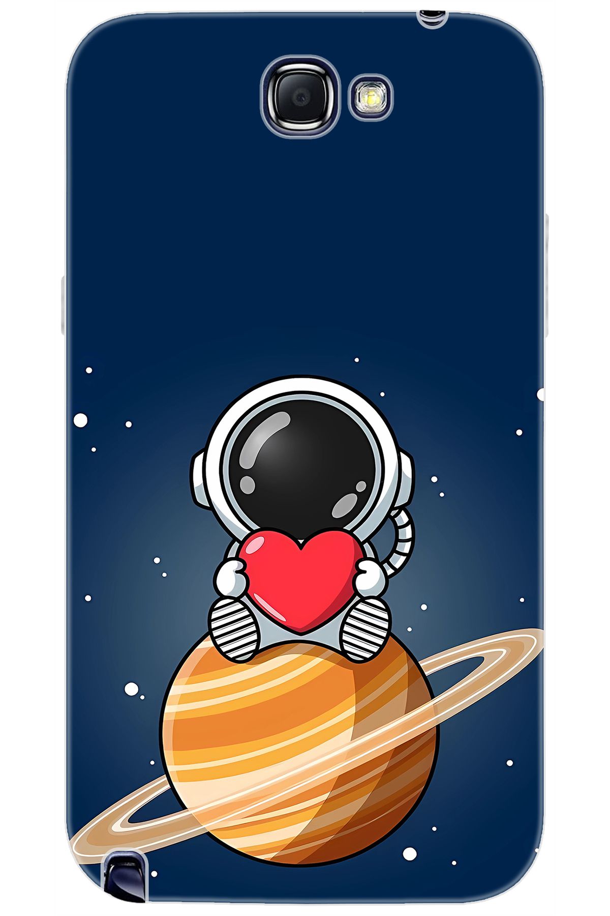 Ceppare Samsung Galaxy Note 2 (GT-N7100) Uyumlu Kılıf Desenli Silikon Astronot STK:697 CP-XBy7pGB