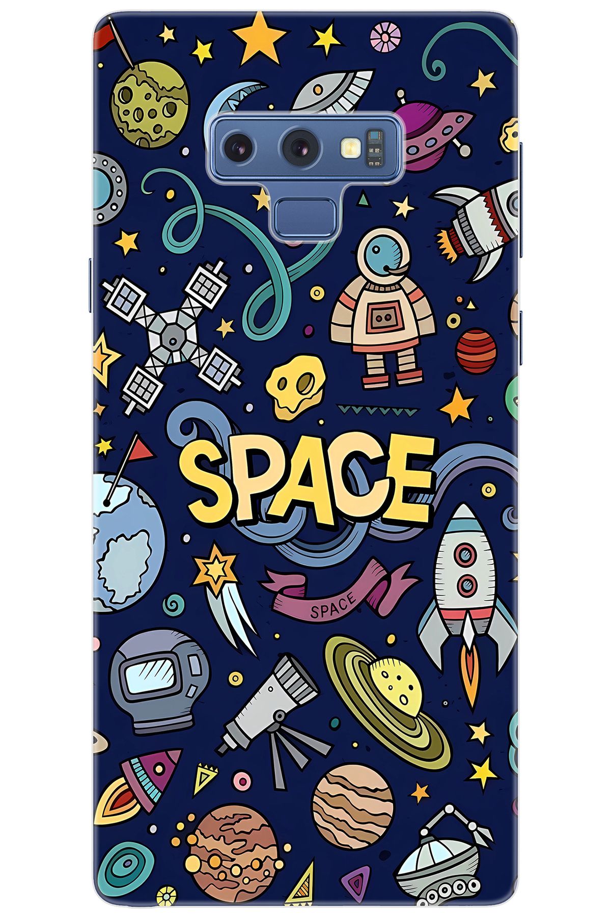 Ceppare Samsung Galaxy Note 9 (SM-N960F) Uyumlu Kılıf Desenli Silikon Space STK:623 CP-DSrbauU