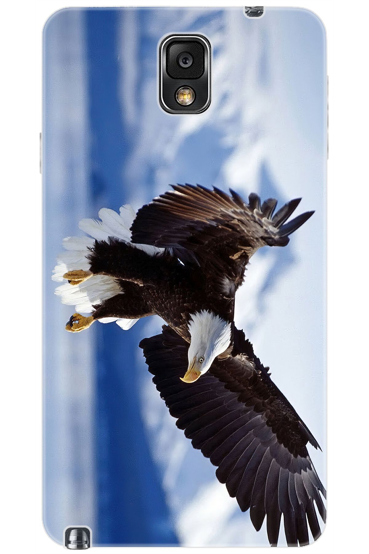 Ceppare Samsung Galaxy Note 3 (SM-N9000Q) Uyumlu Kılıf Desenli Silikon Kartal STK:183 CP-K0NPGcH