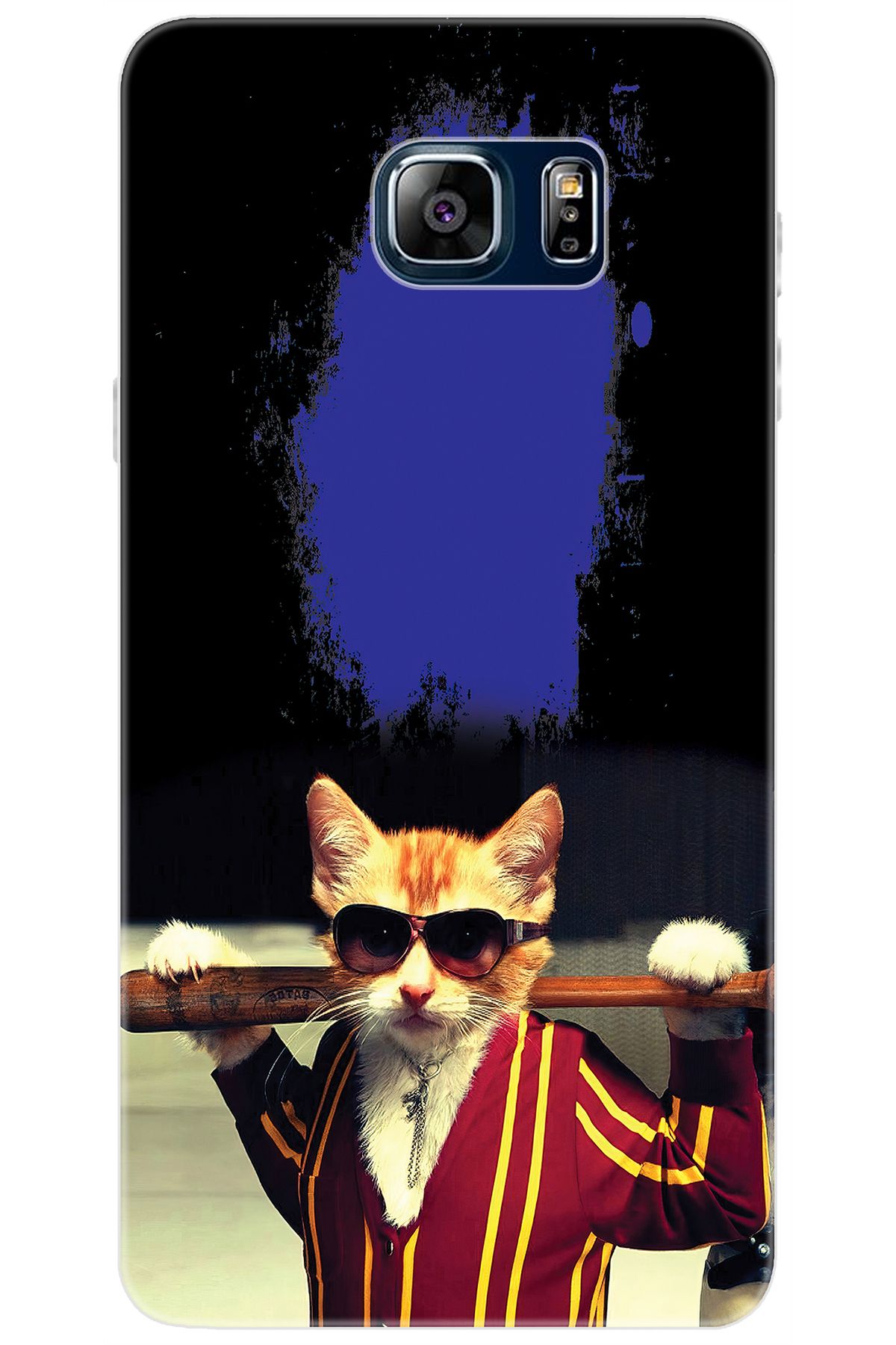 Ceppare Samsung Galaxy Note 5 (SM-N910F) Uyumlu Kılıf Desenli Silikon Artist Kedi STK:481 CP-FxXRpjj