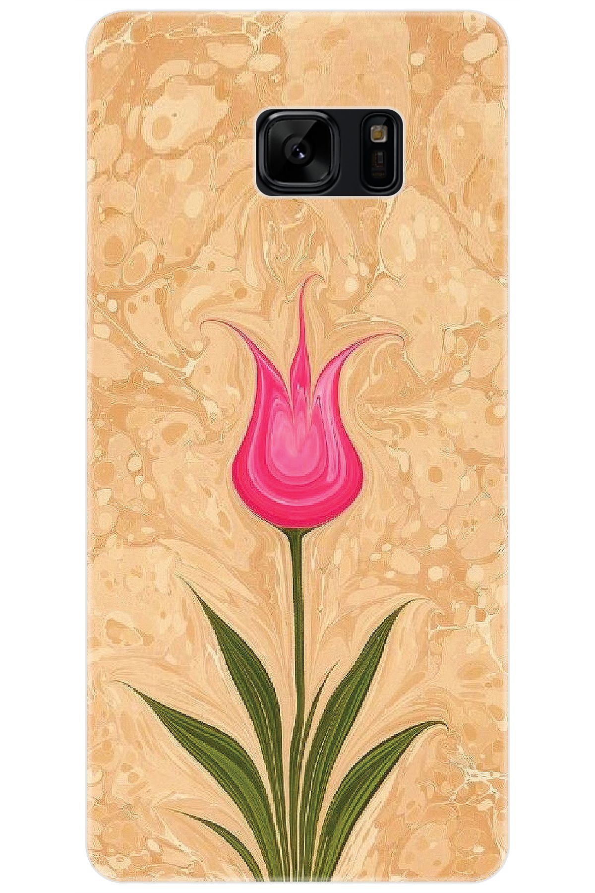 Ceppare Samsung Galaxy Note FE (SM-N935F) Uyumlu Kılıf Desenli İnce Silikon Lale Tasarım STK:544 CP-s75RuOH